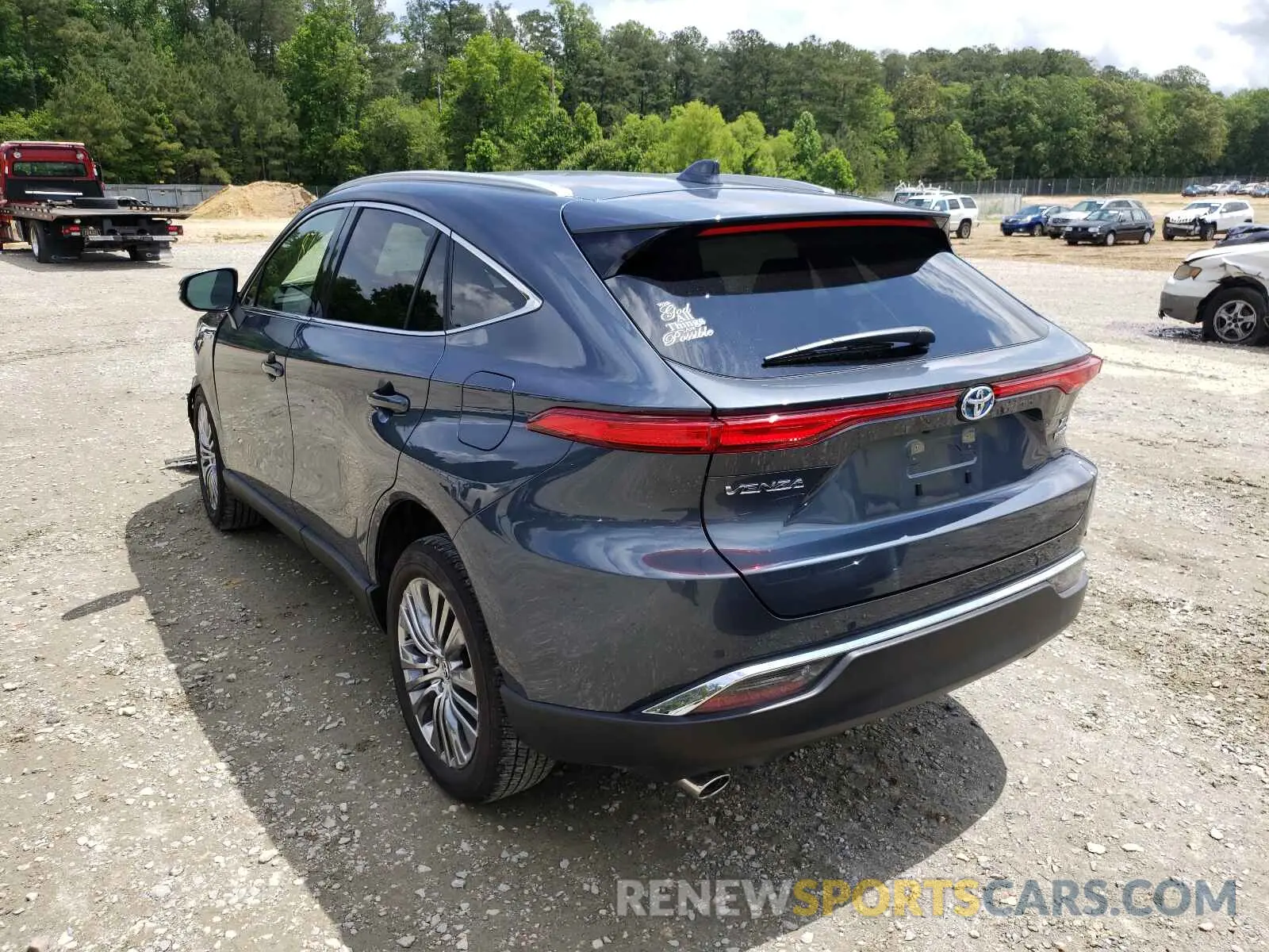 3 fotografías del automóvil dañado JTEAAAAH6MJ012869 TOYOTA VENZA 2021