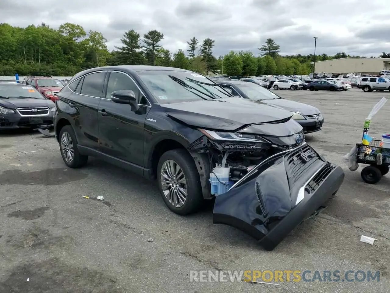 4 fotografías del automóvil dañado JTEAAAAH6MJ017604 TOYOTA VENZA 2021