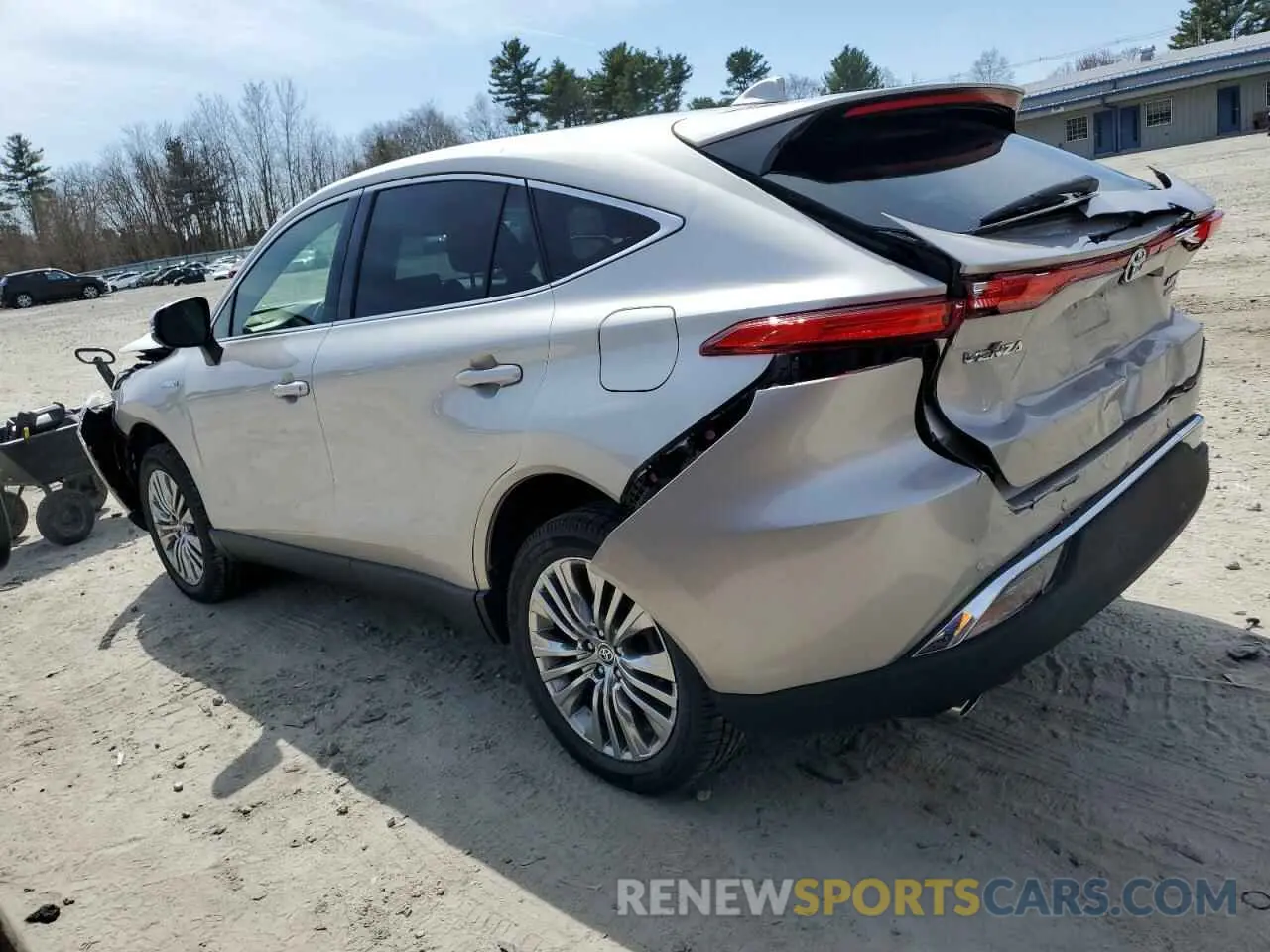 2 fotografías del automóvil dañado JTEAAAAH6MJ018171 TOYOTA VENZA 2021