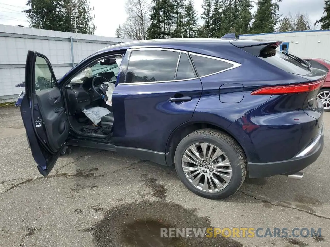 2 fotografías del automóvil dañado JTEAAAAH6MJ029266 TOYOTA VENZA 2021