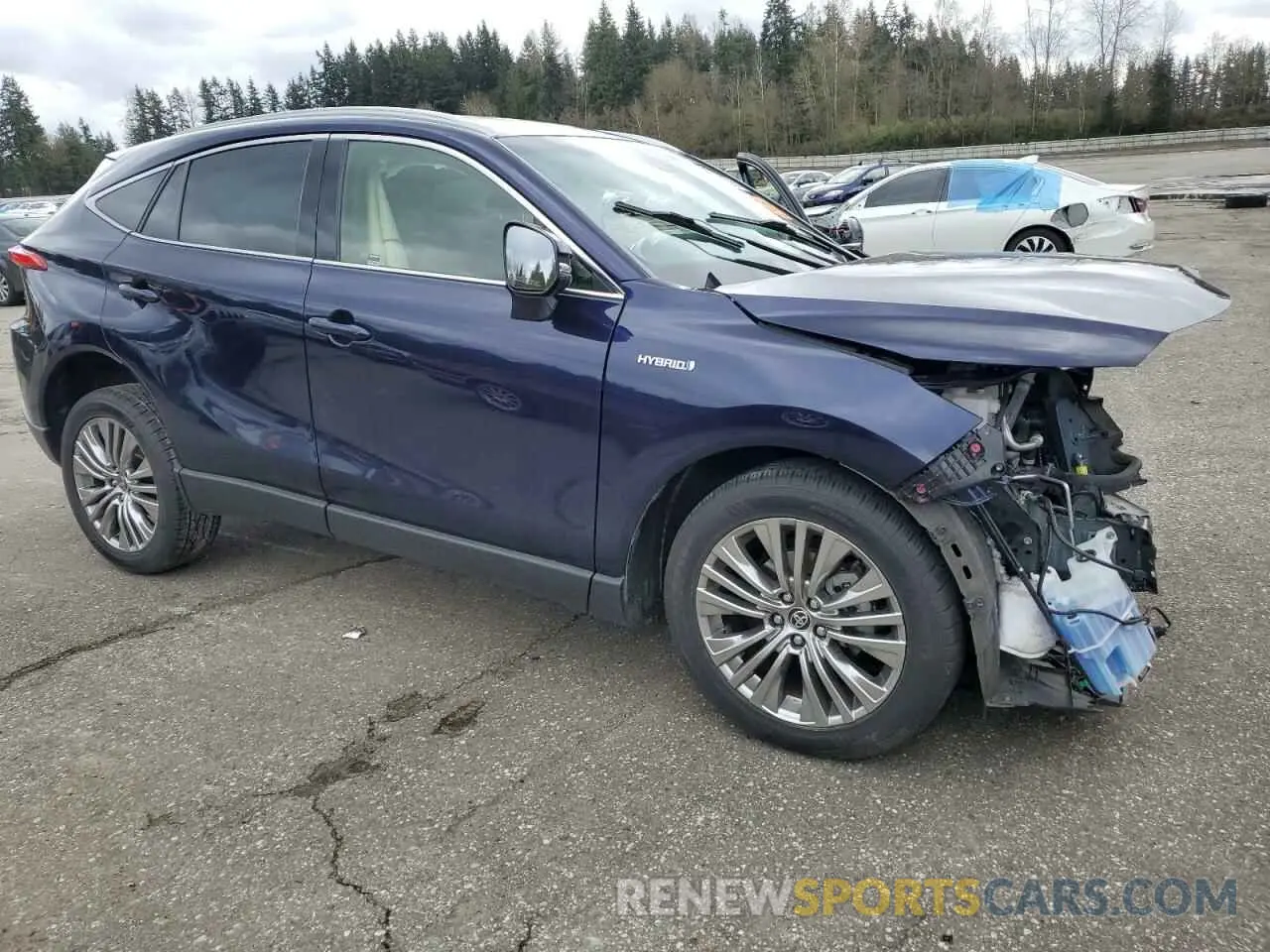4 fotografías del automóvil dañado JTEAAAAH6MJ029266 TOYOTA VENZA 2021