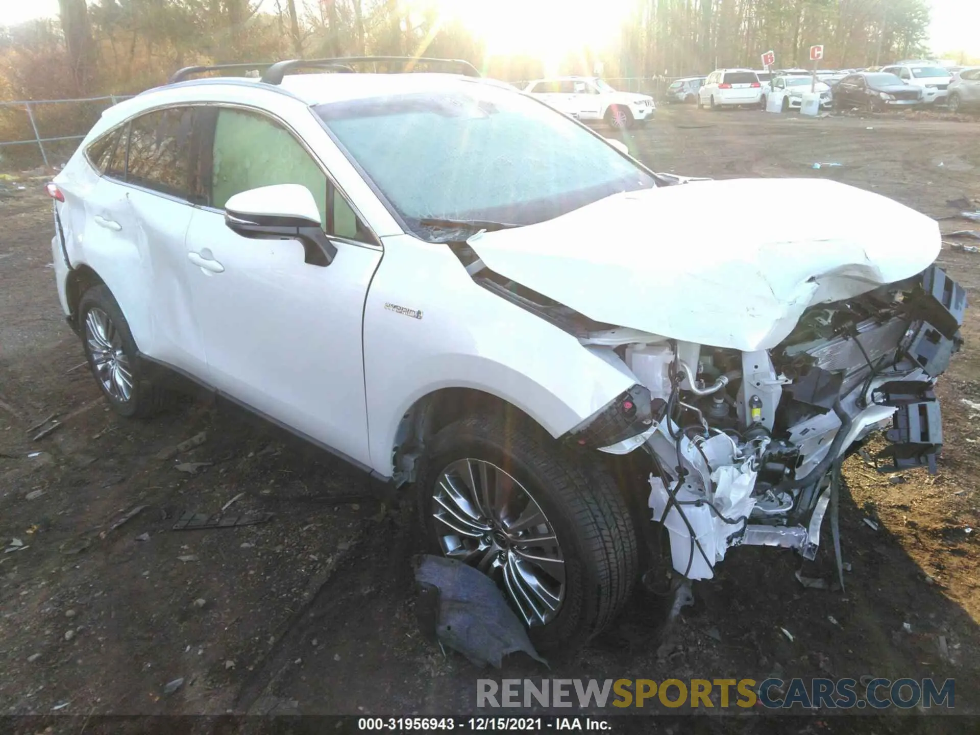 1 fotografías del automóvil dañado JTEAAAAH6MJ029932 TOYOTA VENZA 2021