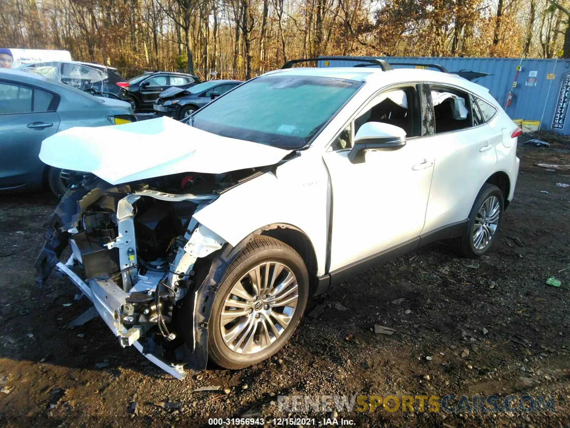 2 fotografías del automóvil dañado JTEAAAAH6MJ029932 TOYOTA VENZA 2021