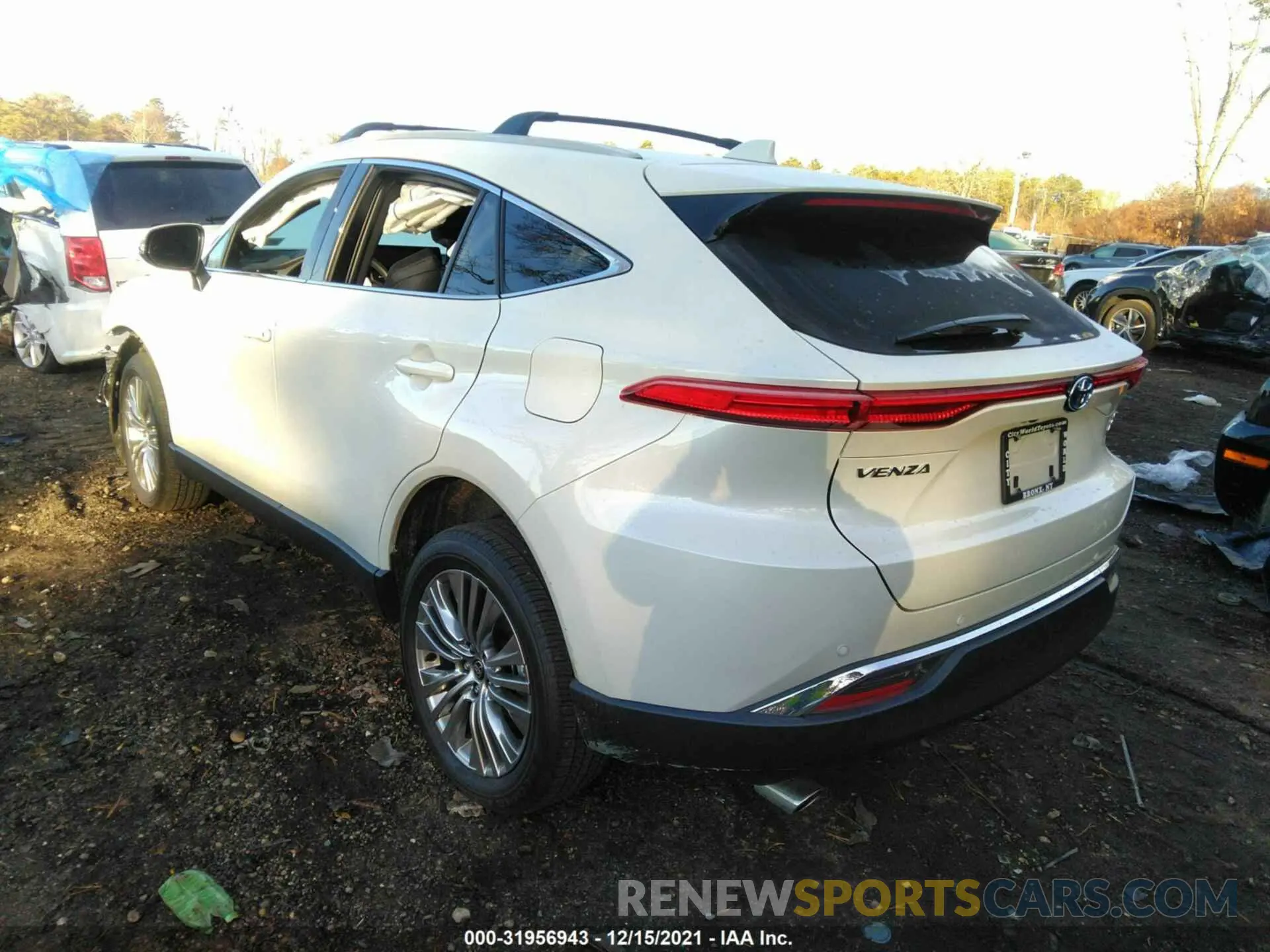 3 fotografías del automóvil dañado JTEAAAAH6MJ029932 TOYOTA VENZA 2021