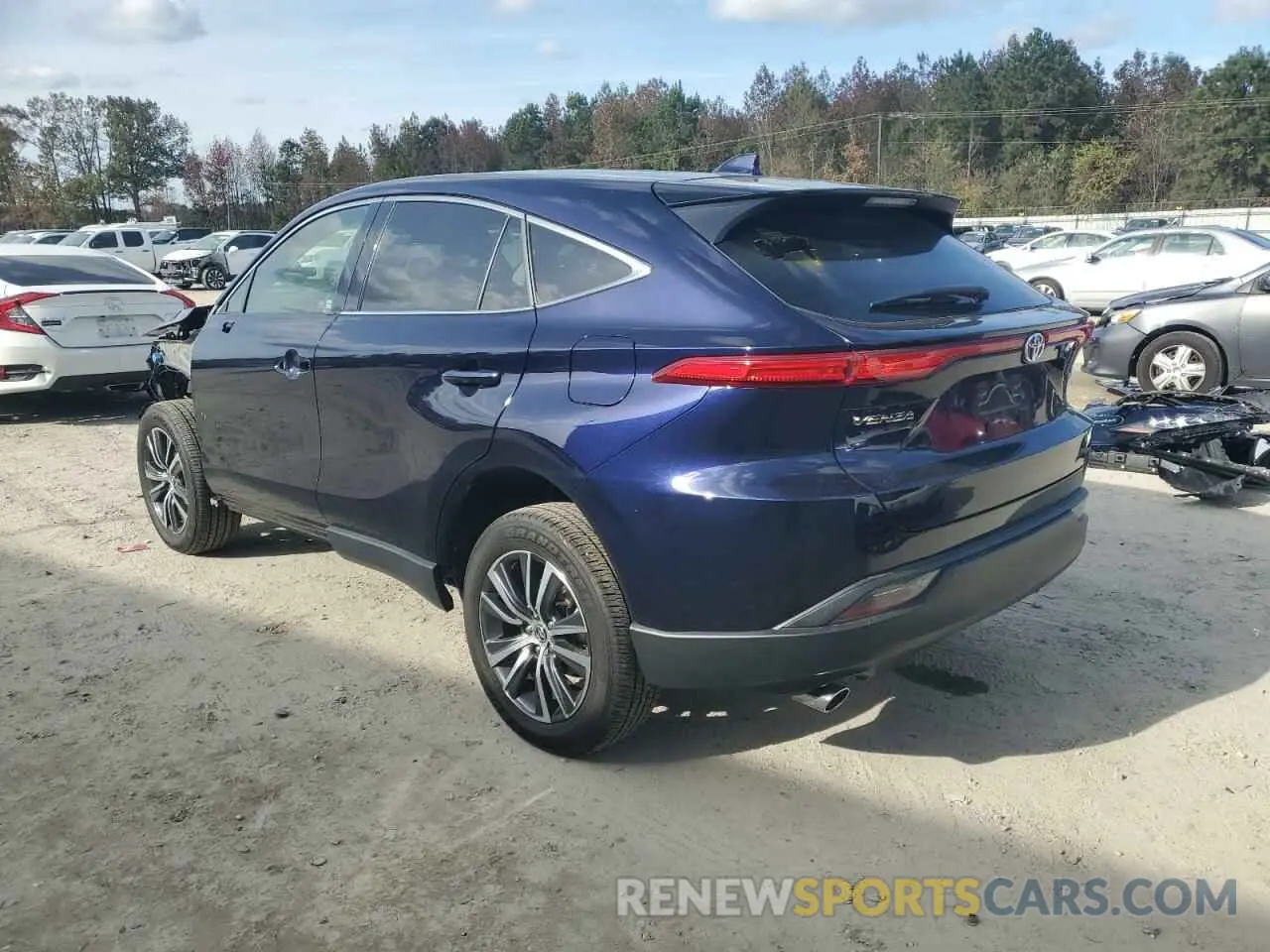 2 fotografías del automóvil dañado JTEAAAAH6MJ069234 TOYOTA VENZA 2021