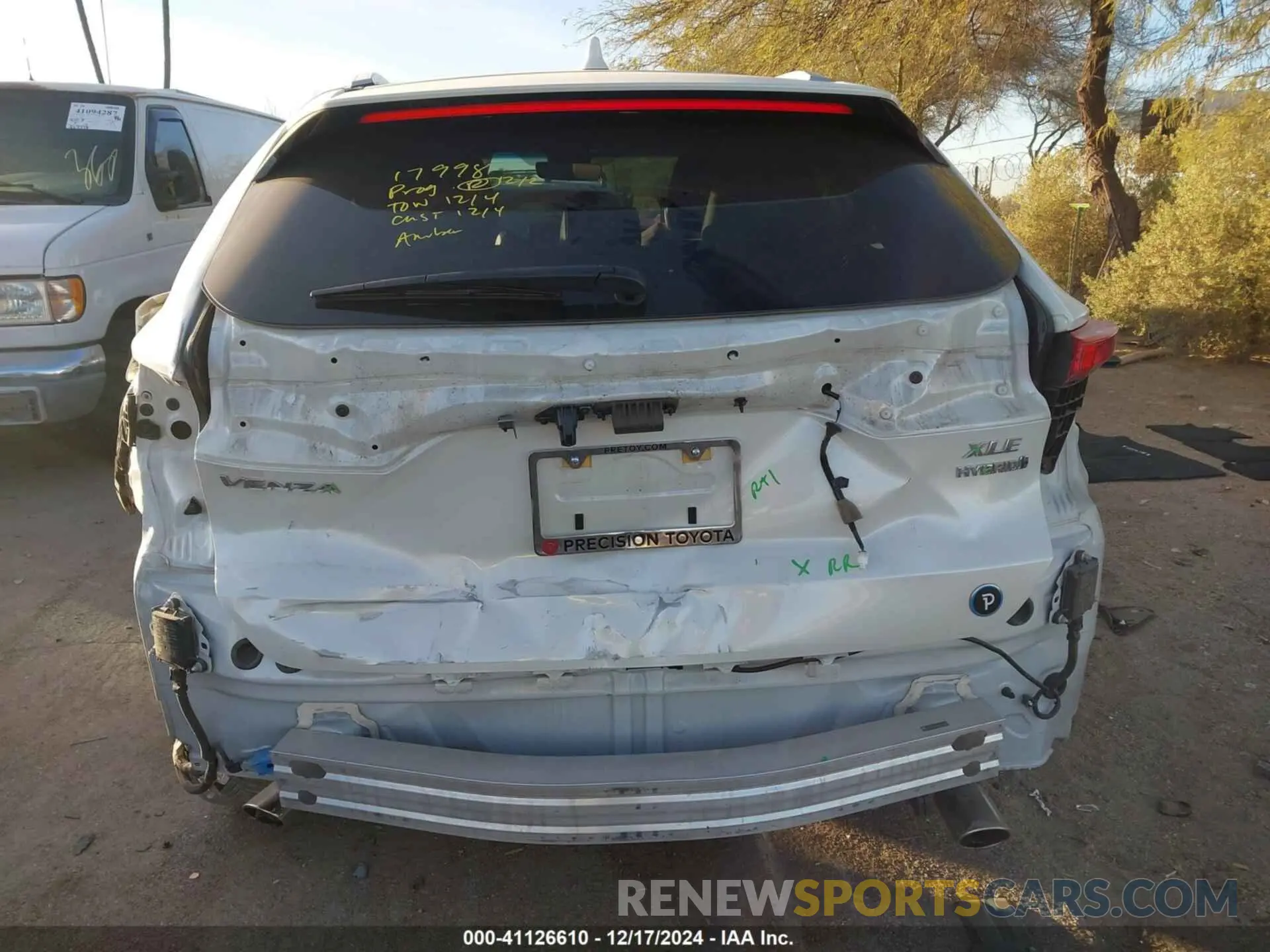 17 fotografías del automóvil dañado JTEAAAAH6MJ073915 TOYOTA VENZA 2021