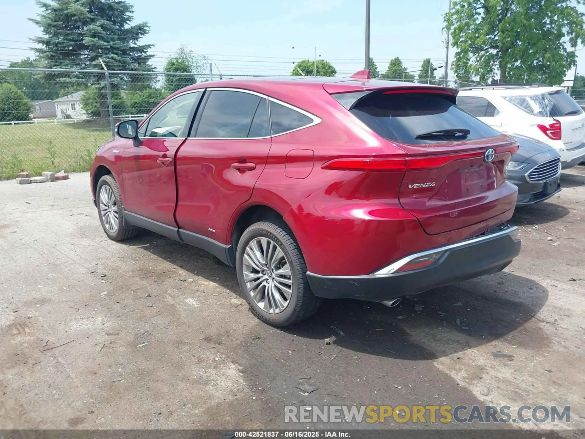 3 fotografías del automóvil dañado JTEAAAAH6MJ084199 TOYOTA VENZA 2021