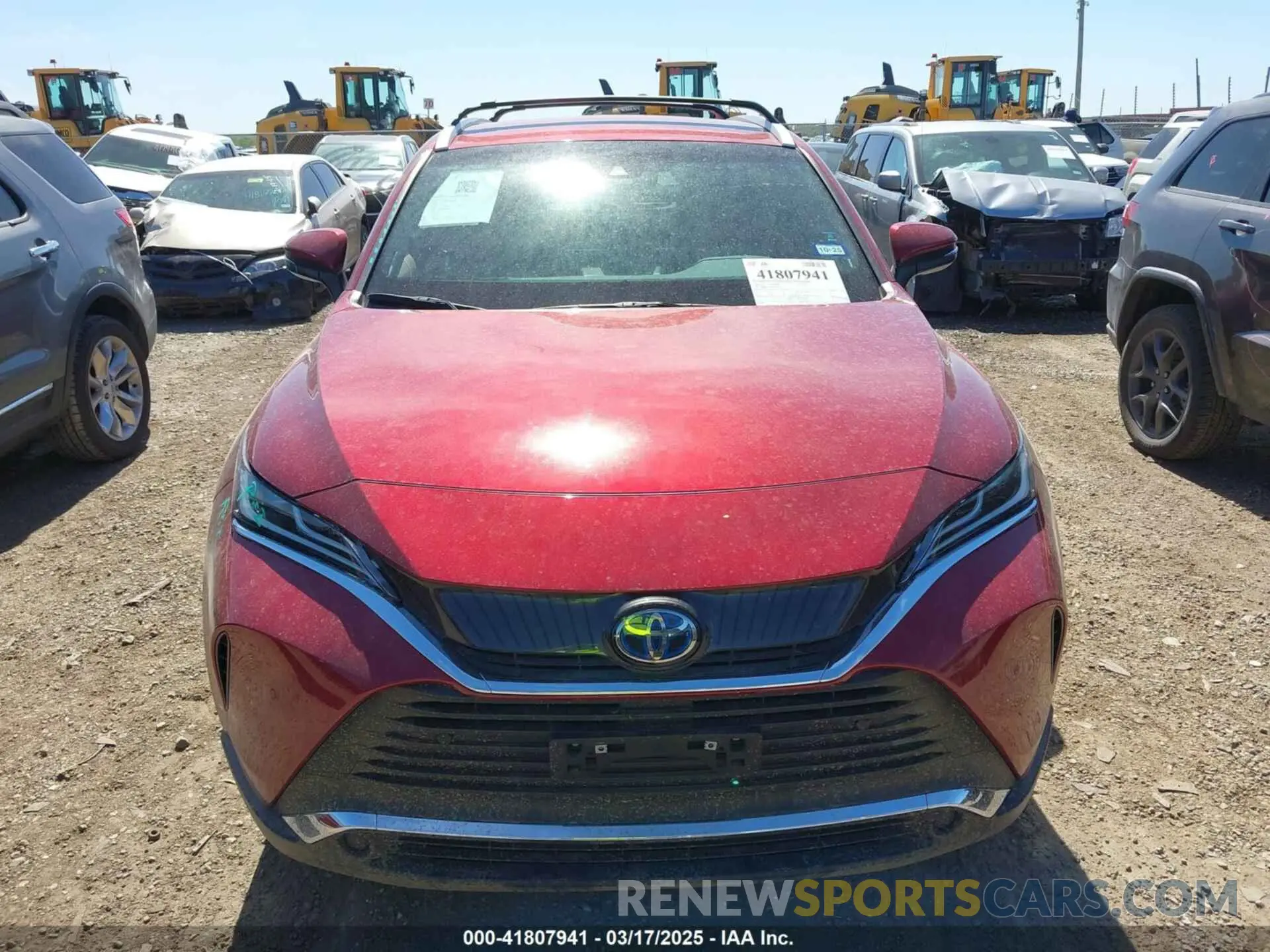 12 fotografías del automóvil dañado JTEAAAAH7MJ010144 TOYOTA VENZA 2021