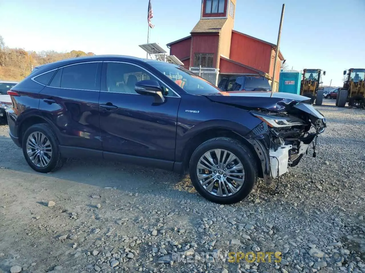 4 fotografías del automóvil dañado JTEAAAAH7MJ018387 TOYOTA VENZA 2021