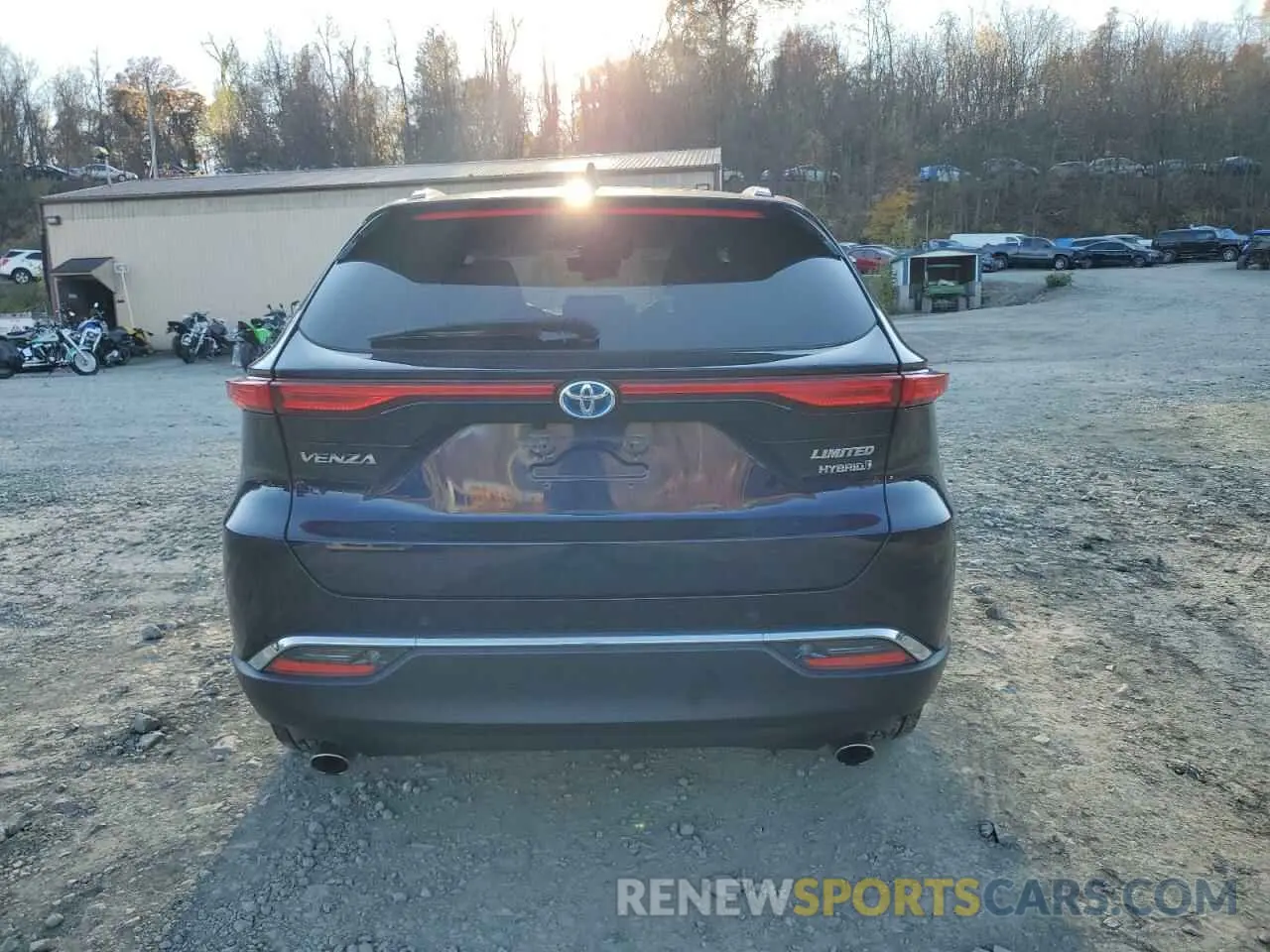 6 fotografías del automóvil dañado JTEAAAAH7MJ018387 TOYOTA VENZA 2021