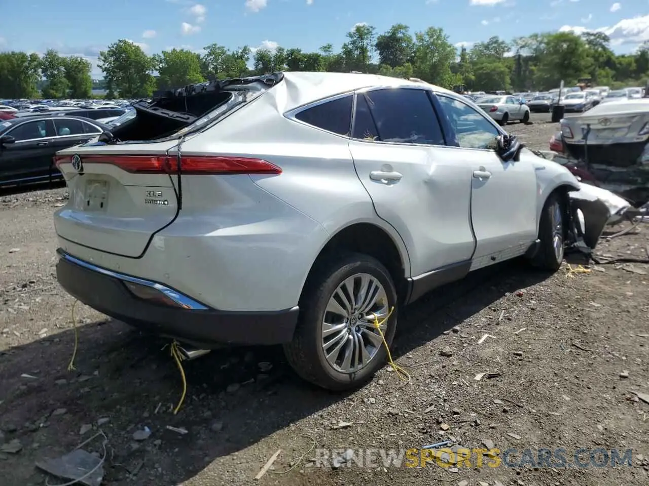3 fotografías del automóvil dañado JTEAAAAH7MJ024772 TOYOTA VENZA 2021