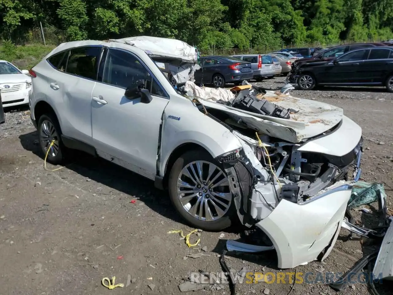 4 fotografías del automóvil dañado JTEAAAAH7MJ024772 TOYOTA VENZA 2021