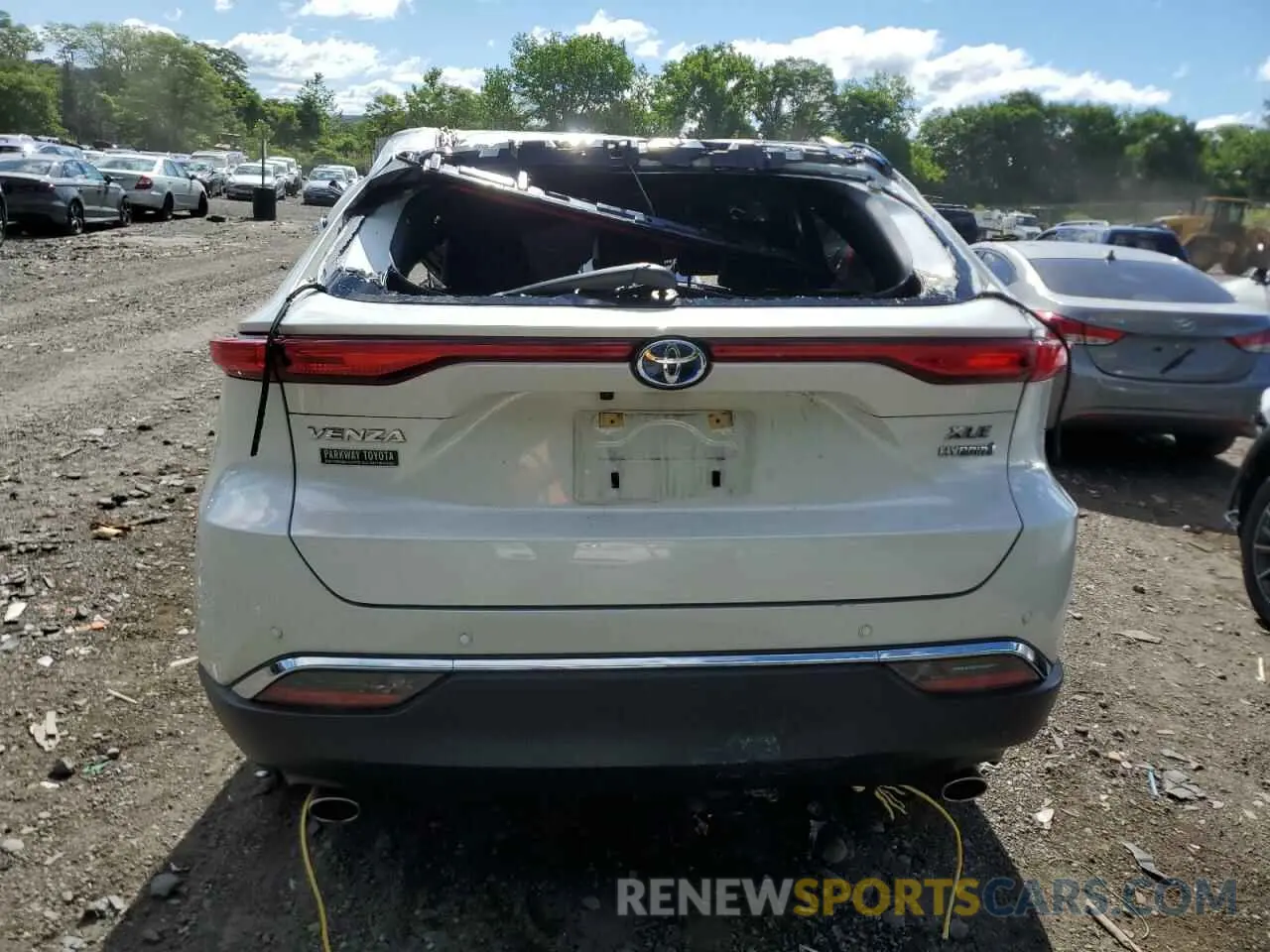 6 fotografías del automóvil dañado JTEAAAAH7MJ024772 TOYOTA VENZA 2021