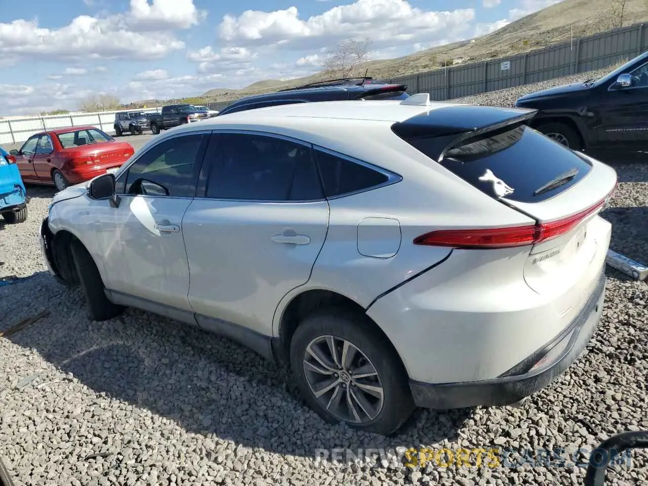 2 fotografías del automóvil dañado JTEAAAAH7MJ031219 TOYOTA VENZA 2021