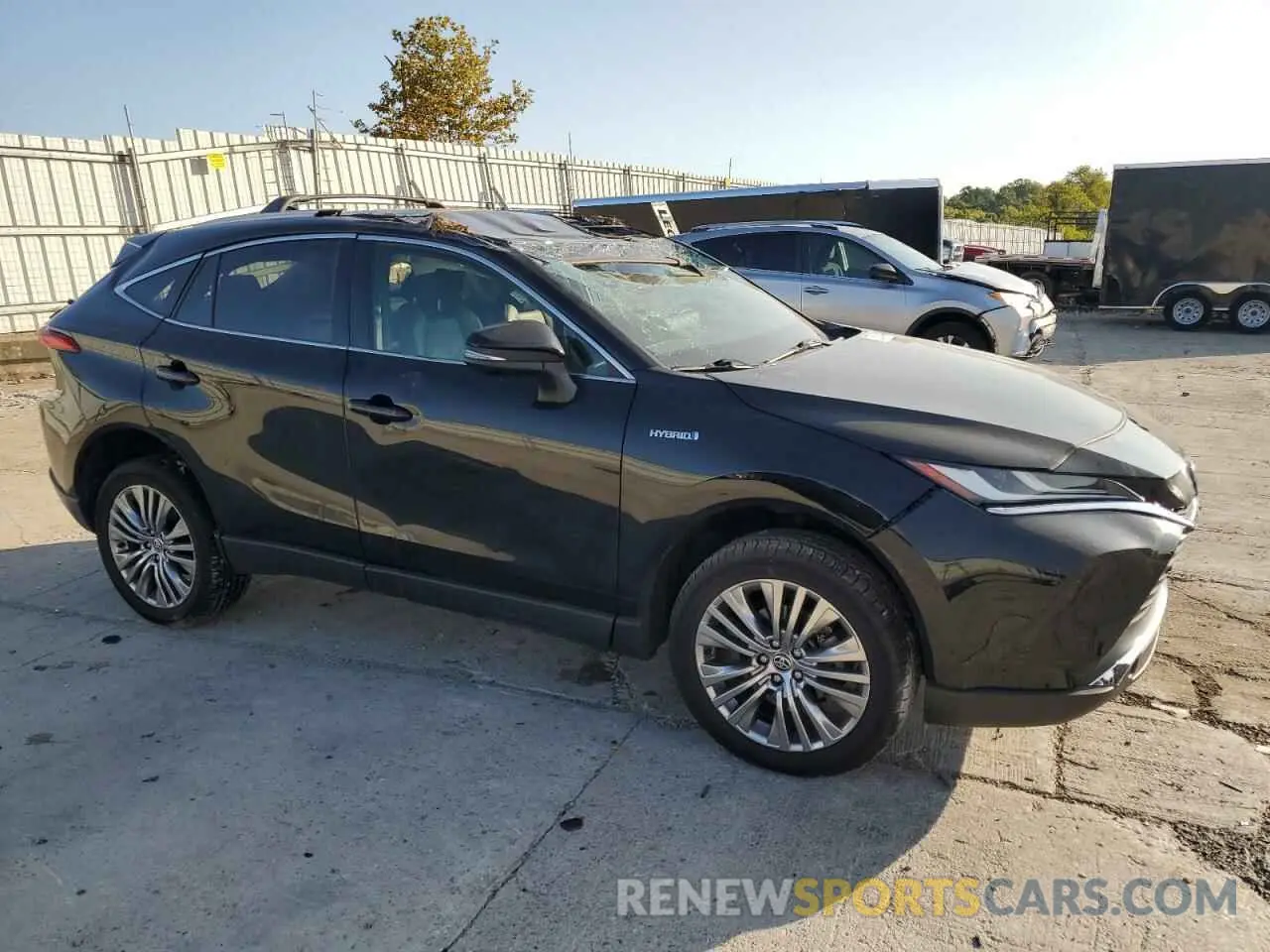 4 fotografías del automóvil dañado JTEAAAAH7MJ032161 TOYOTA VENZA 2021