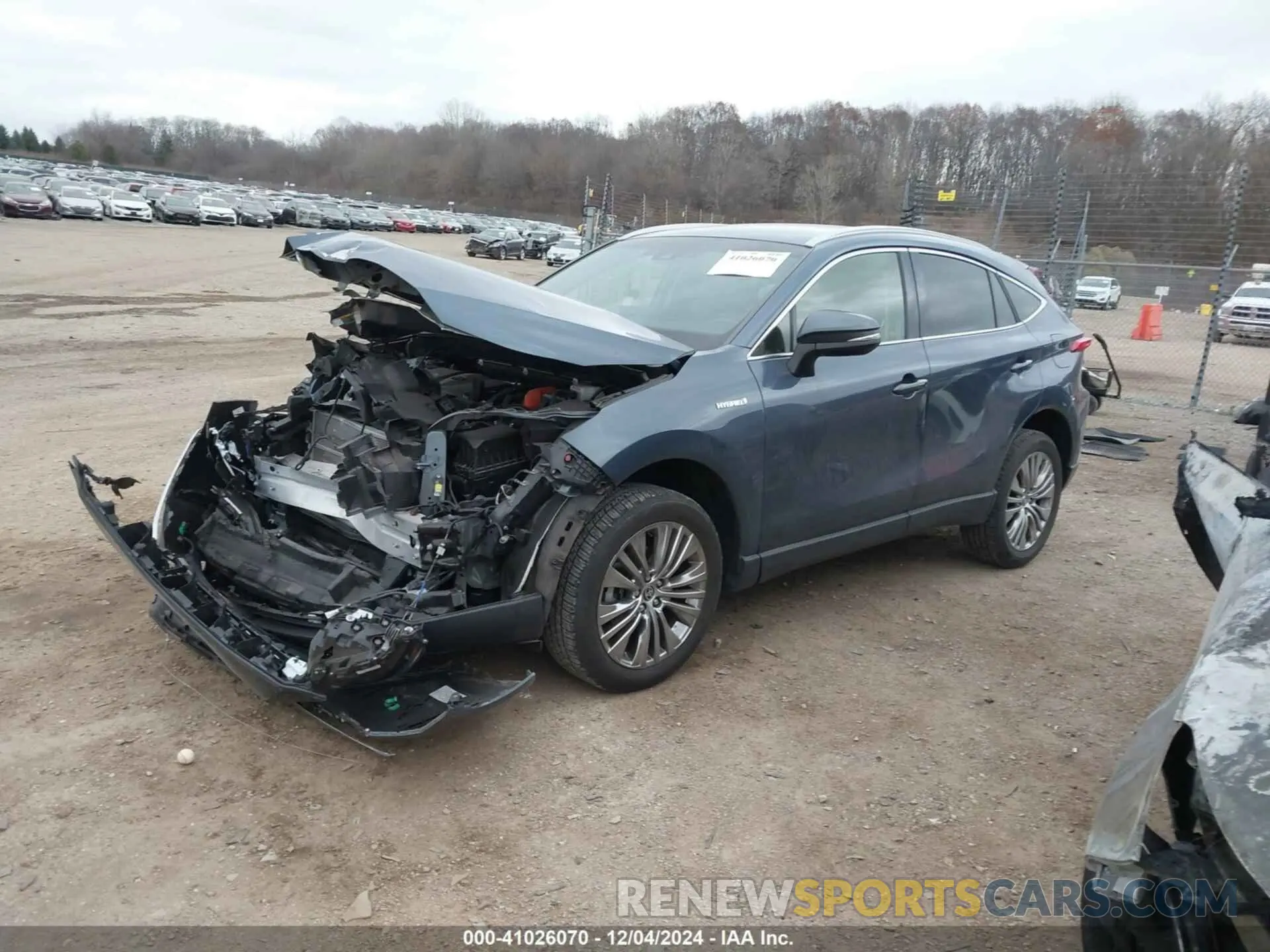 2 fotografías del automóvil dañado JTEAAAAH7MJ057514 TOYOTA VENZA 2021