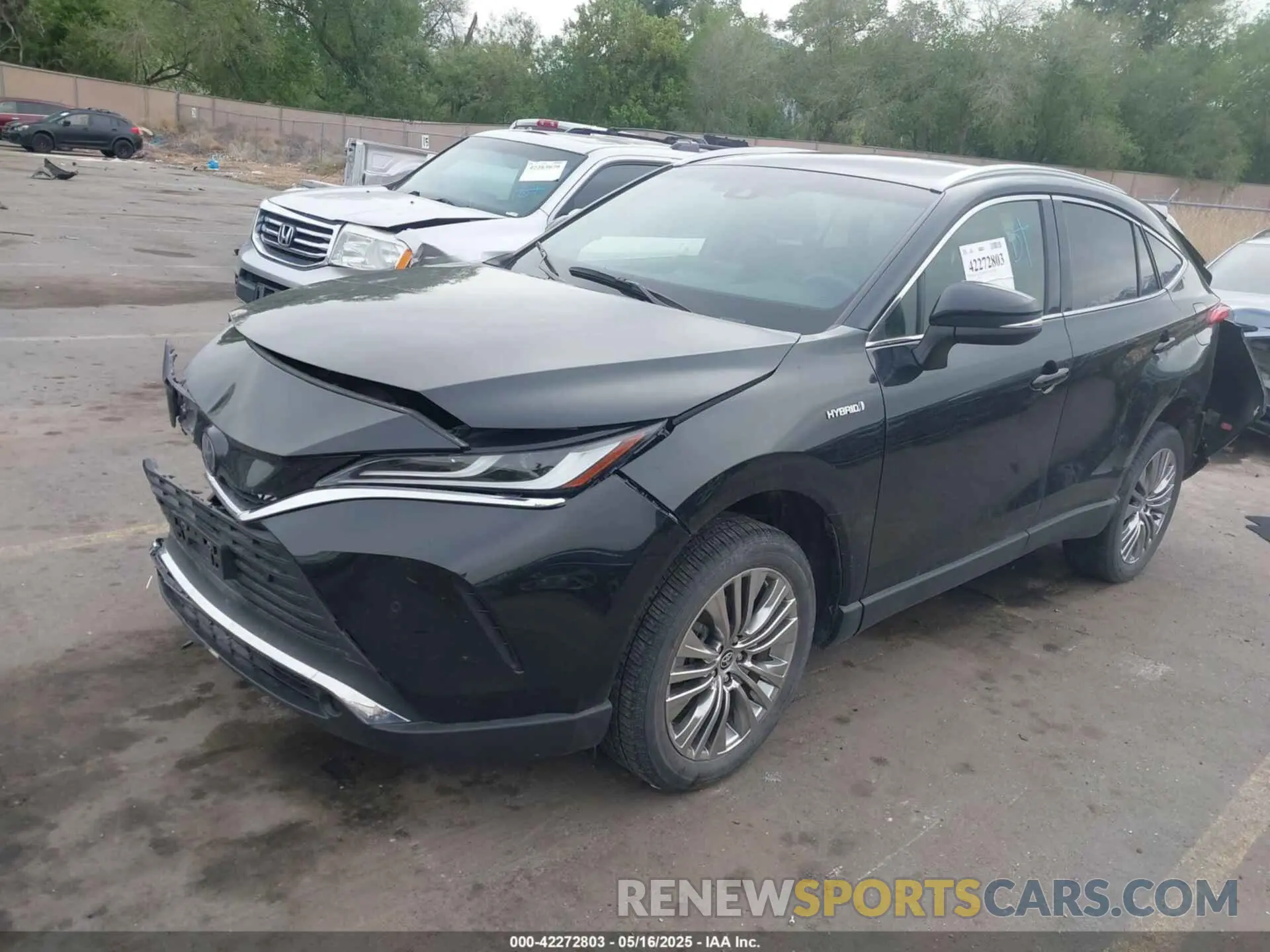 2 fotografías del automóvil dañado JTEAAAAH7MJ072885 TOYOTA VENZA 2021