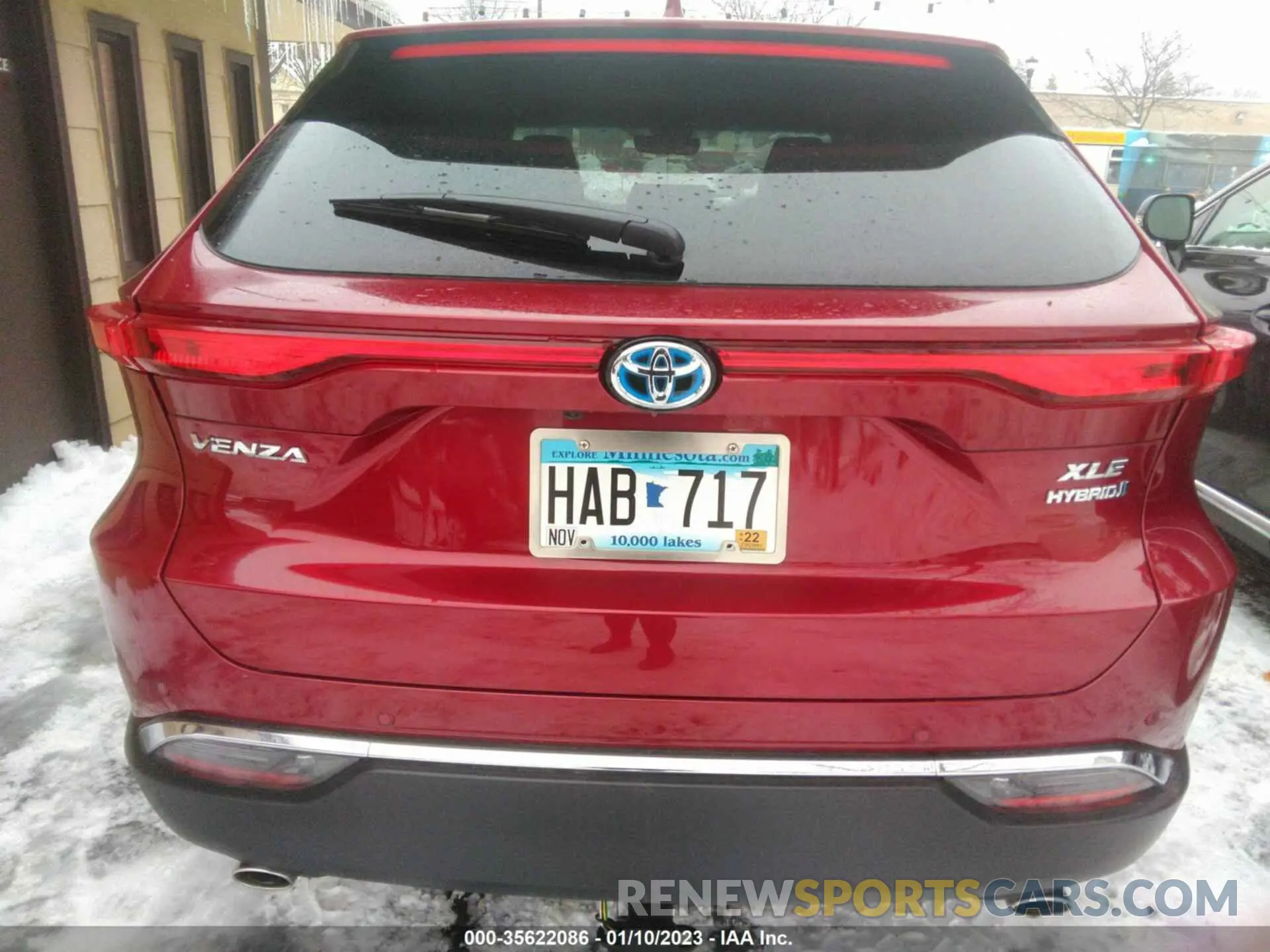 6 fotografías del automóvil dañado JTEAAAAH7MJ077102 TOYOTA VENZA 2021
