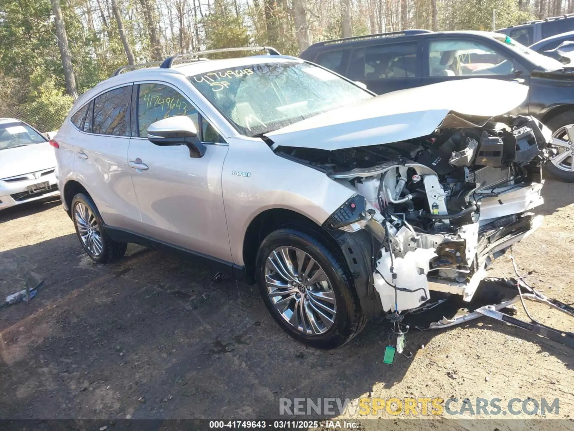 1 fotografías del automóvil dañado JTEAAAAH7MJ080369 TOYOTA VENZA 2021