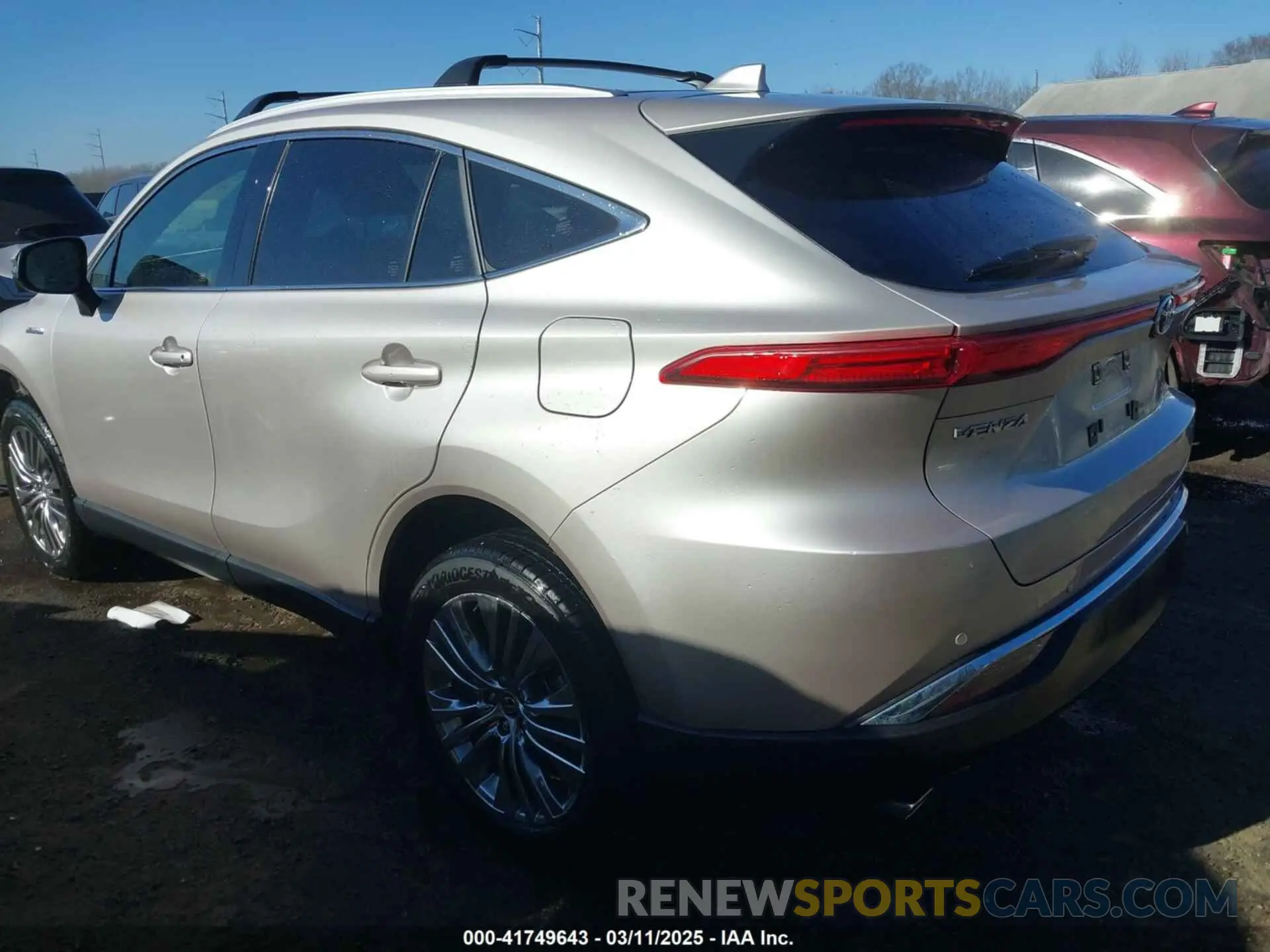 3 fotografías del automóvil dañado JTEAAAAH7MJ080369 TOYOTA VENZA 2021