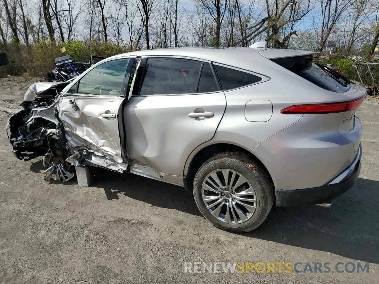 2 fotografías del automóvil dañado JTEAAAAH7MJ081506 TOYOTA VENZA 2021