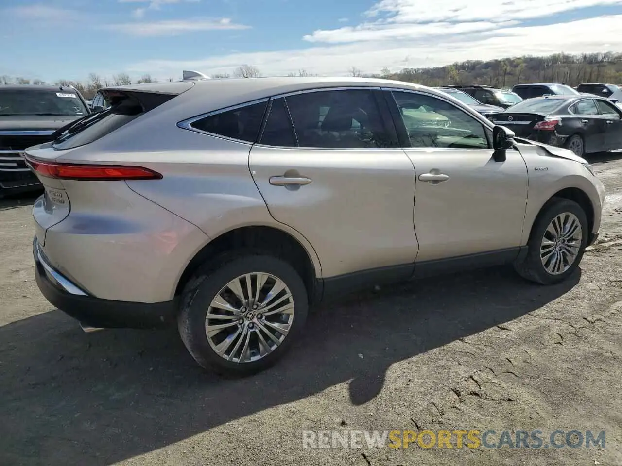 3 fotografías del automóvil dañado JTEAAAAH7MJ081506 TOYOTA VENZA 2021