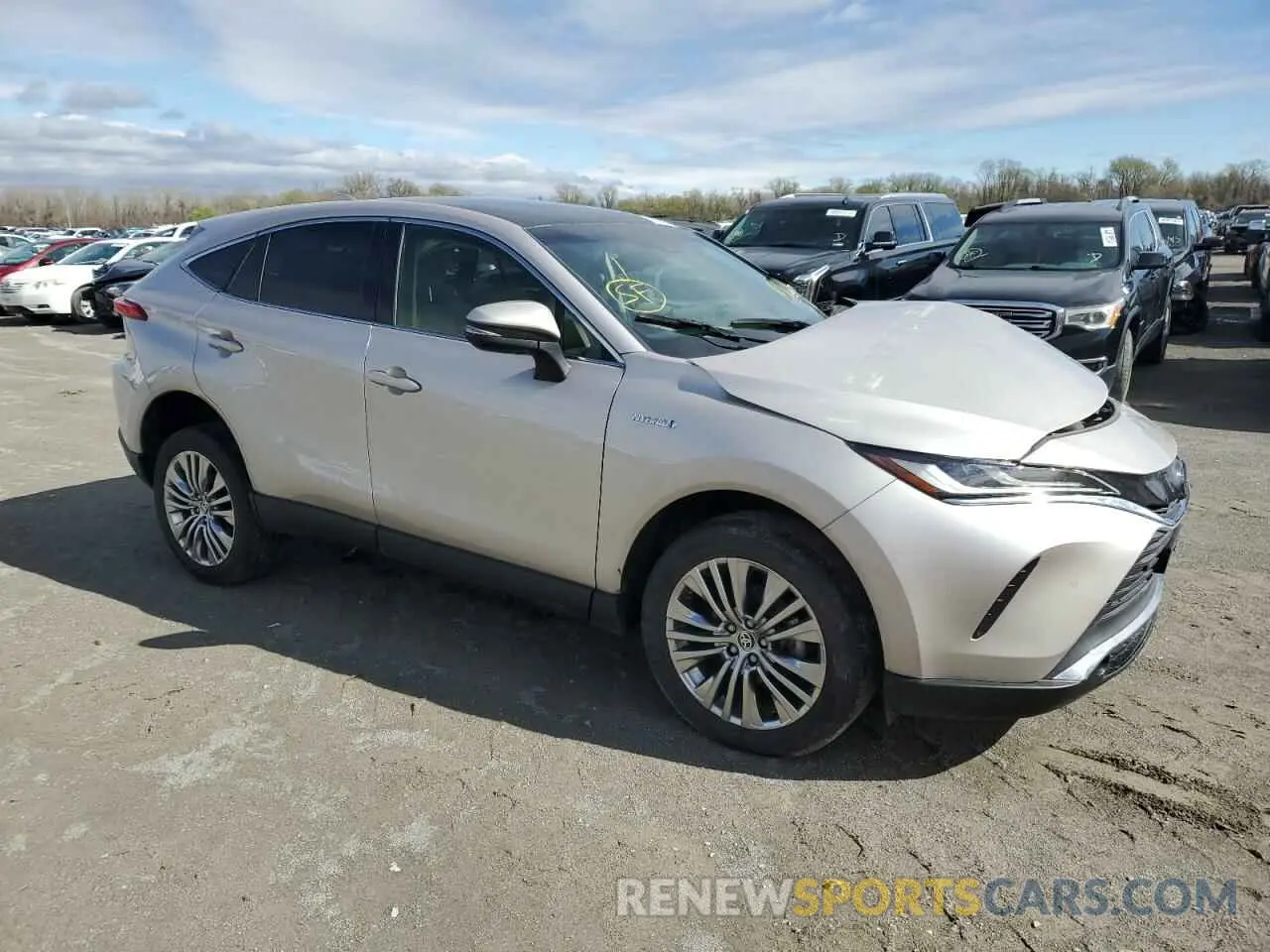 4 fotografías del automóvil dañado JTEAAAAH7MJ081506 TOYOTA VENZA 2021