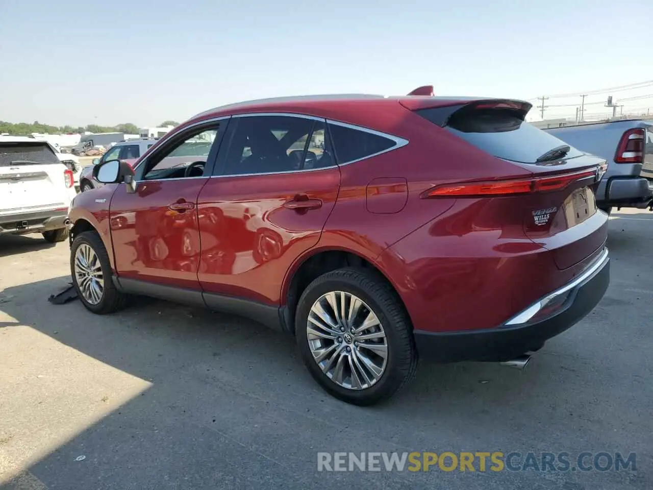 2 fotografías del automóvil dañado JTEAAAAH7MJ081599 TOYOTA VENZA 2021