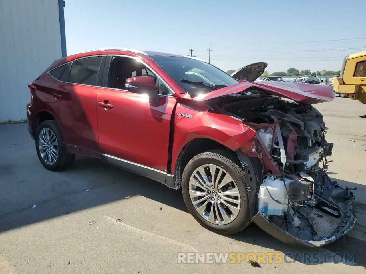 4 fotografías del automóvil dañado JTEAAAAH7MJ081599 TOYOTA VENZA 2021
