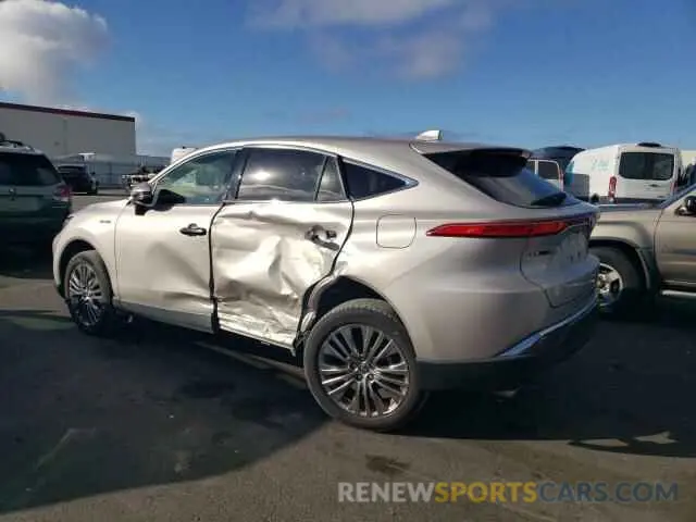 2 fotografías del automóvil dañado JTEAAAAH8MJ003459 TOYOTA VENZA 2021