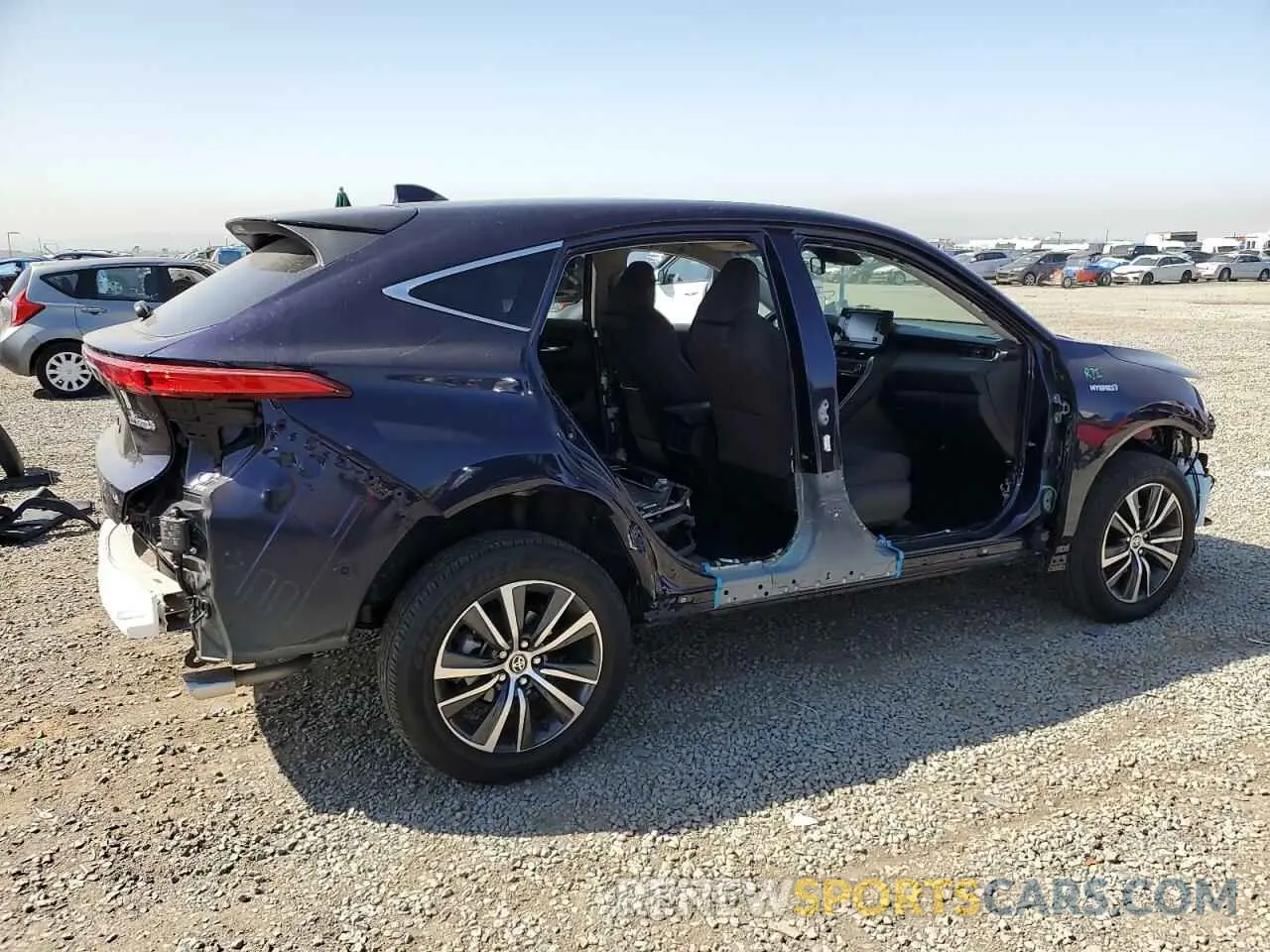 3 fotografías del automóvil dañado JTEAAAAH8MJ011951 TOYOTA VENZA 2021