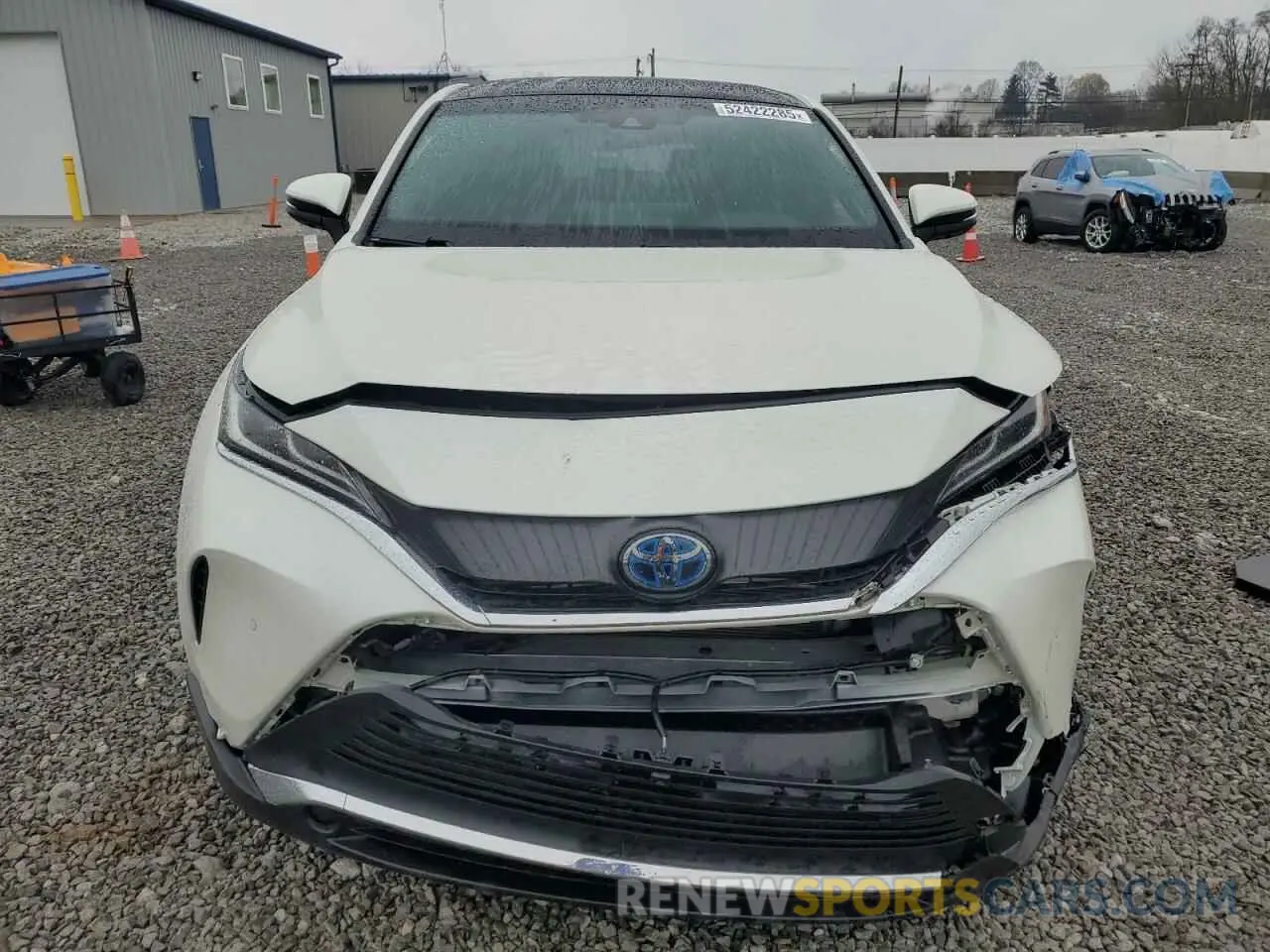 5 fotografías del automóvil dañado JTEAAAAH8MJ030211 TOYOTA VENZA 2021