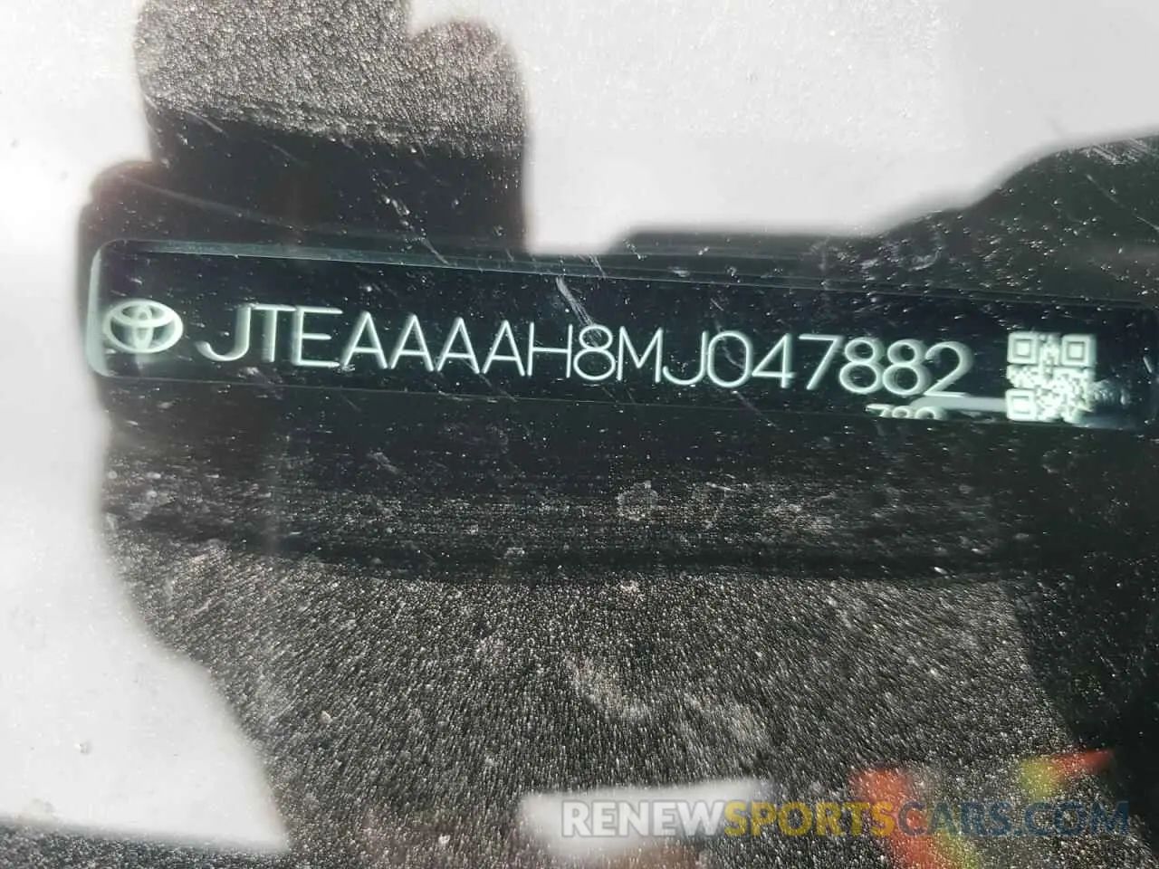 13 fotografías del automóvil dañado JTEAAAAH8MJ047882 TOYOTA VENZA 2021