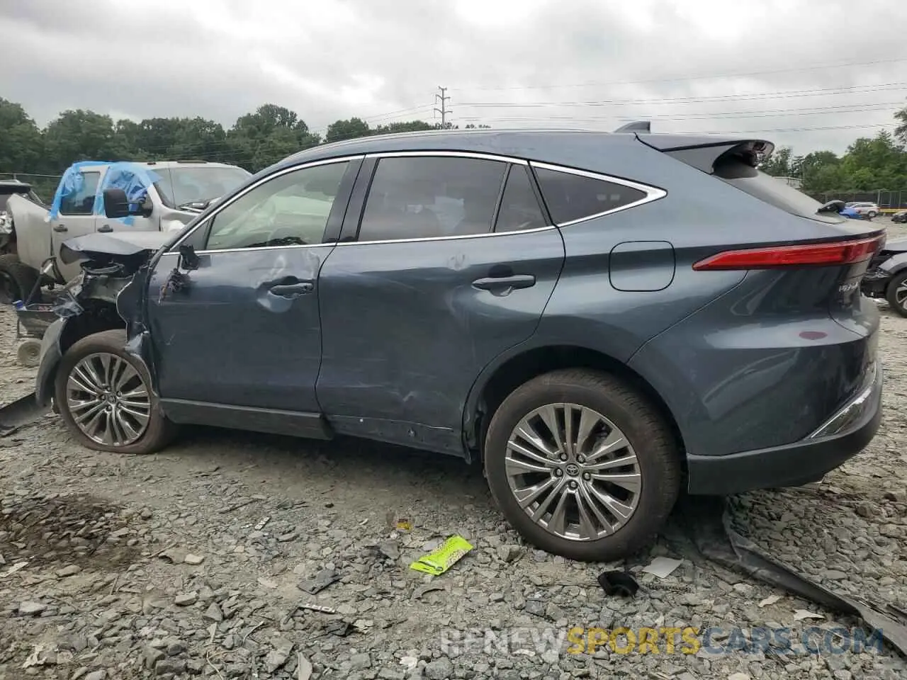 2 fotografías del automóvil dañado JTEAAAAH8MJ047882 TOYOTA VENZA 2021