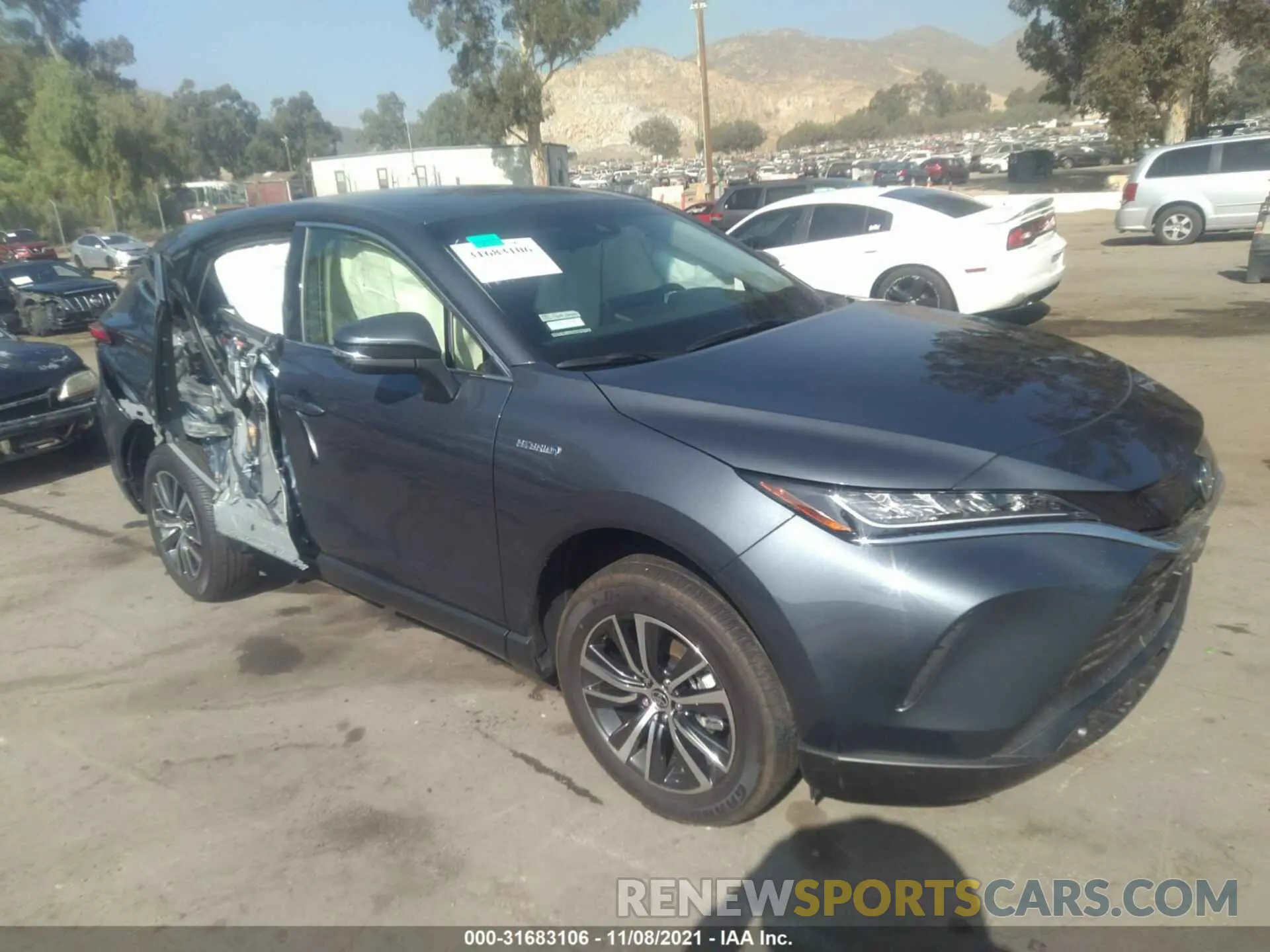 1 fotografías del automóvil dañado JTEAAAAH8MJ065668 TOYOTA VENZA 2021