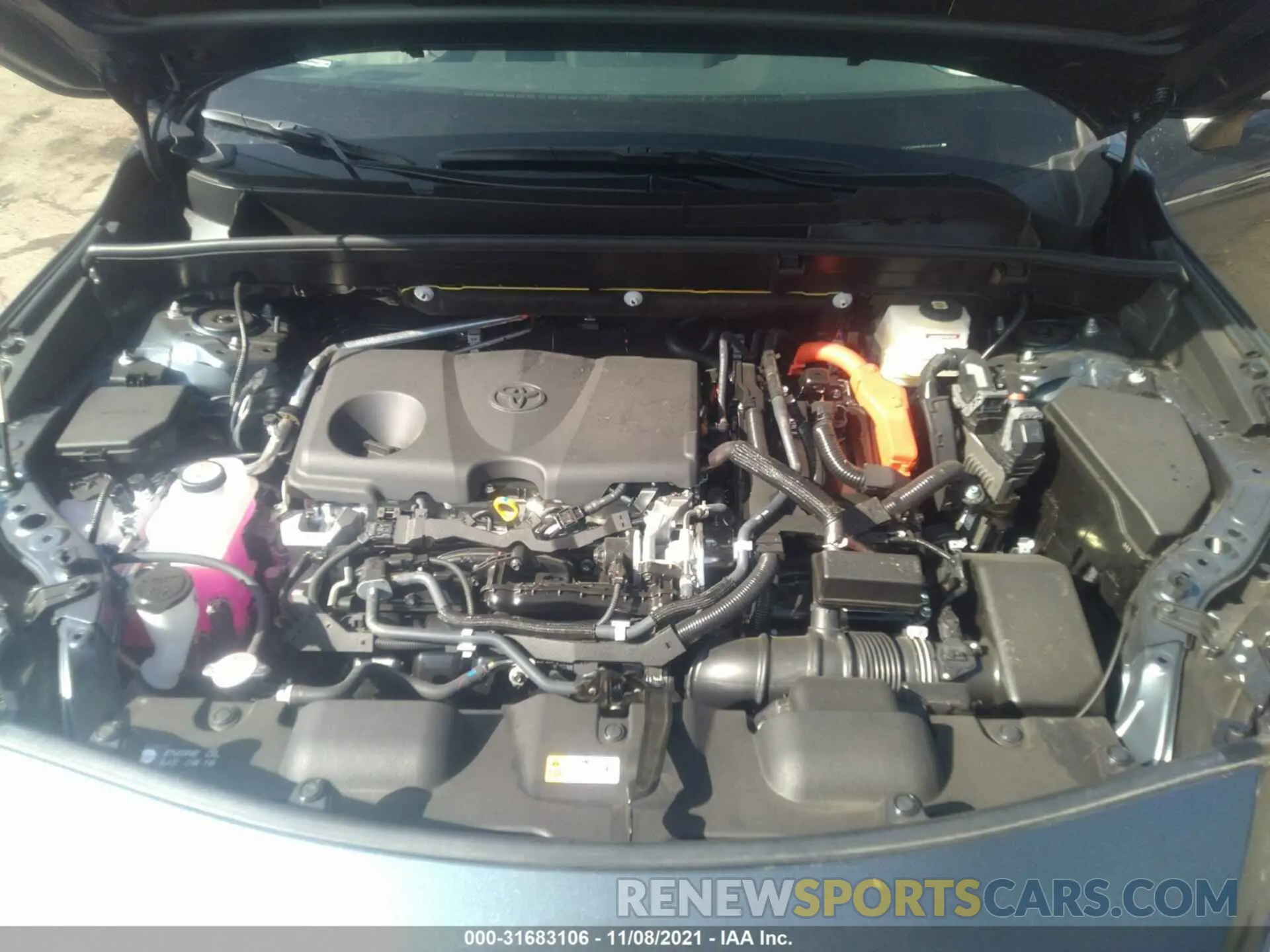 10 fotografías del automóvil dañado JTEAAAAH8MJ065668 TOYOTA VENZA 2021