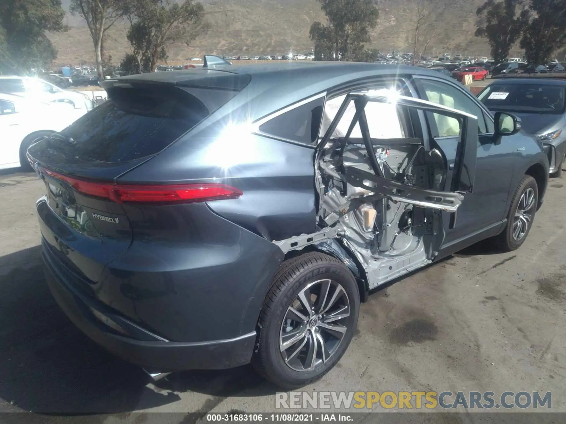 4 fotografías del automóvil dañado JTEAAAAH8MJ065668 TOYOTA VENZA 2021