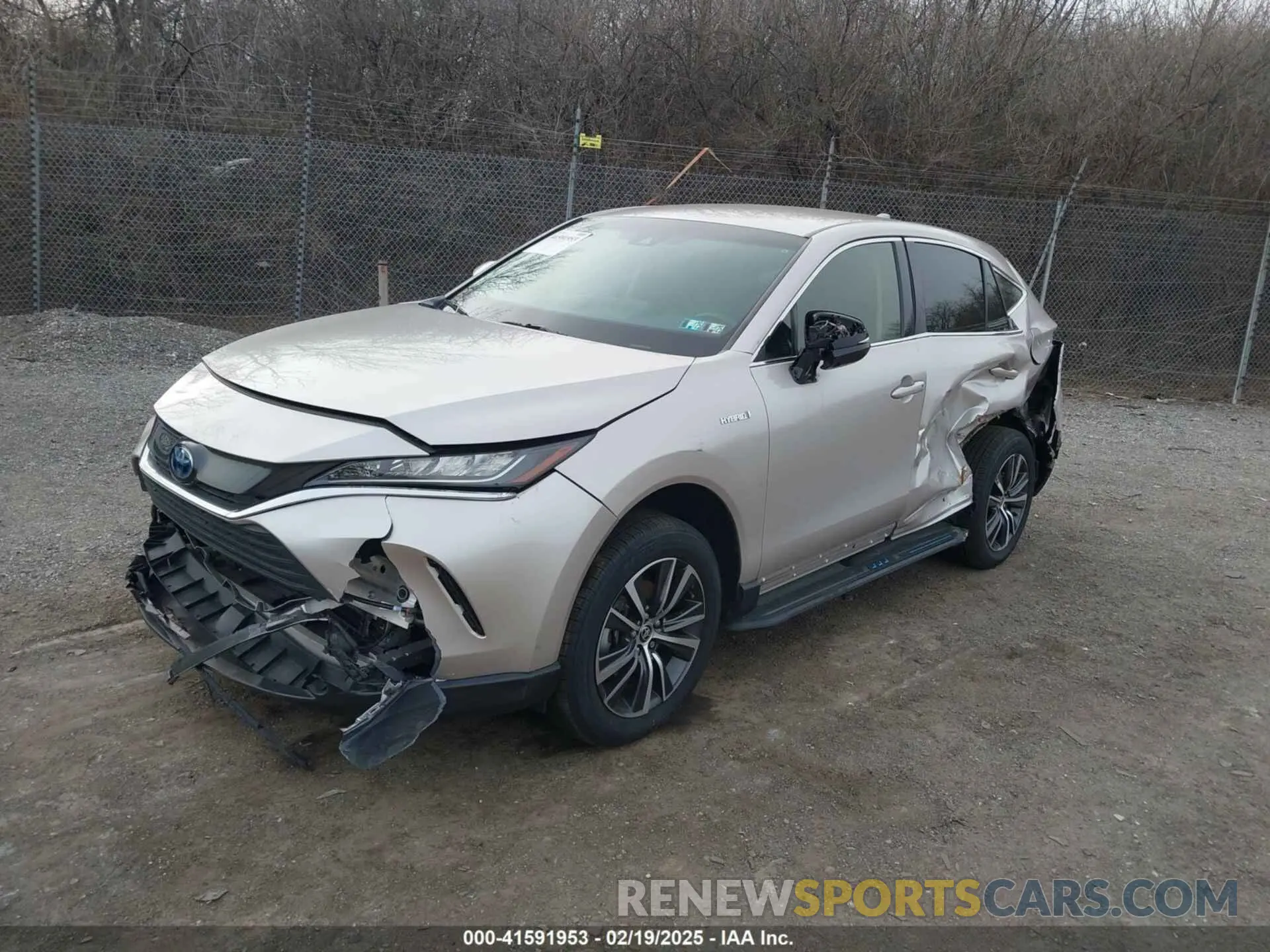 2 fotografías del automóvil dañado JTEAAAAH8MJ076007 TOYOTA VENZA 2021