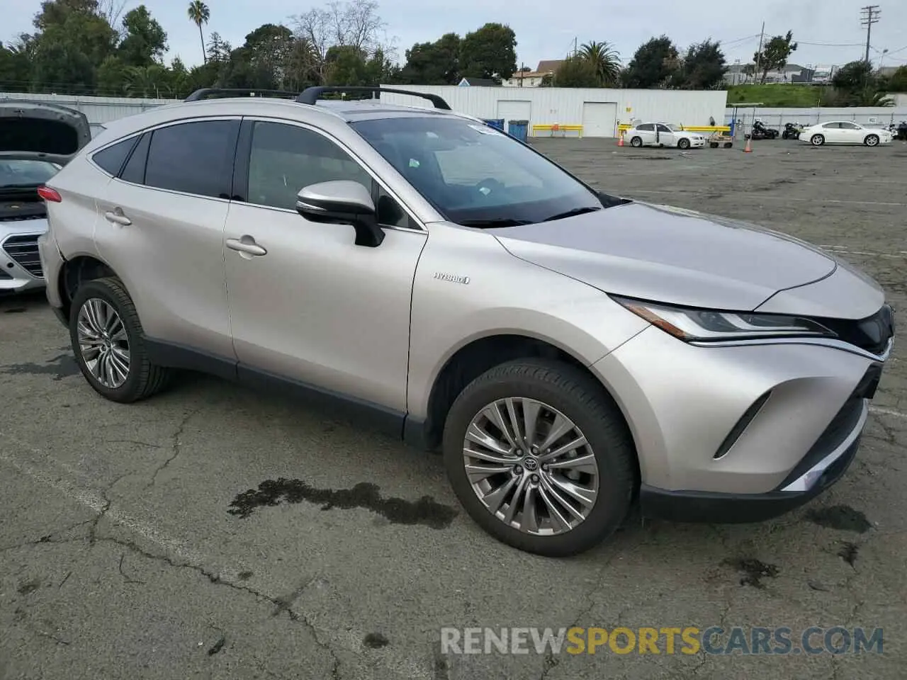 4 fotografías del automóvil dañado JTEAAAAH8MJ077643 TOYOTA VENZA 2021