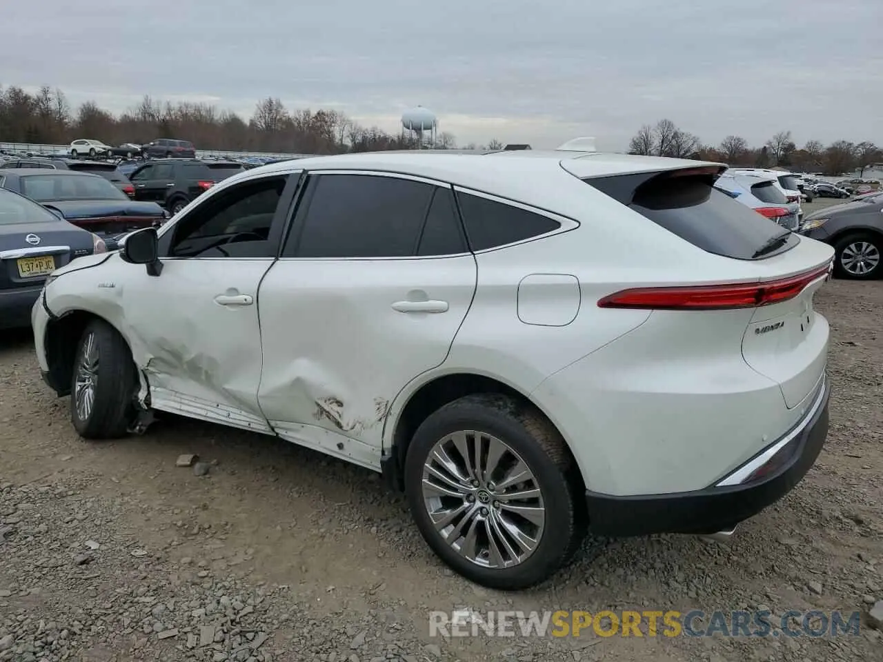 2 fotografías del automóvil dañado JTEAAAAH8MJ081045 TOYOTA VENZA 2021