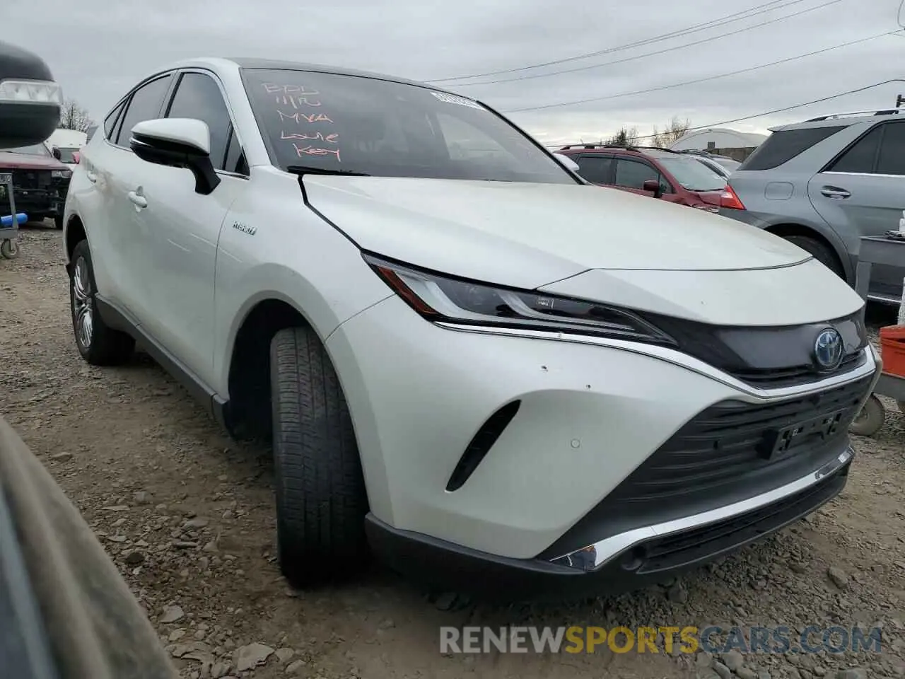 4 fotografías del automóvil dañado JTEAAAAH8MJ081045 TOYOTA VENZA 2021