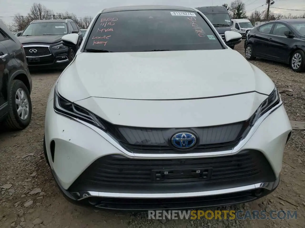 5 fotografías del automóvil dañado JTEAAAAH8MJ081045 TOYOTA VENZA 2021