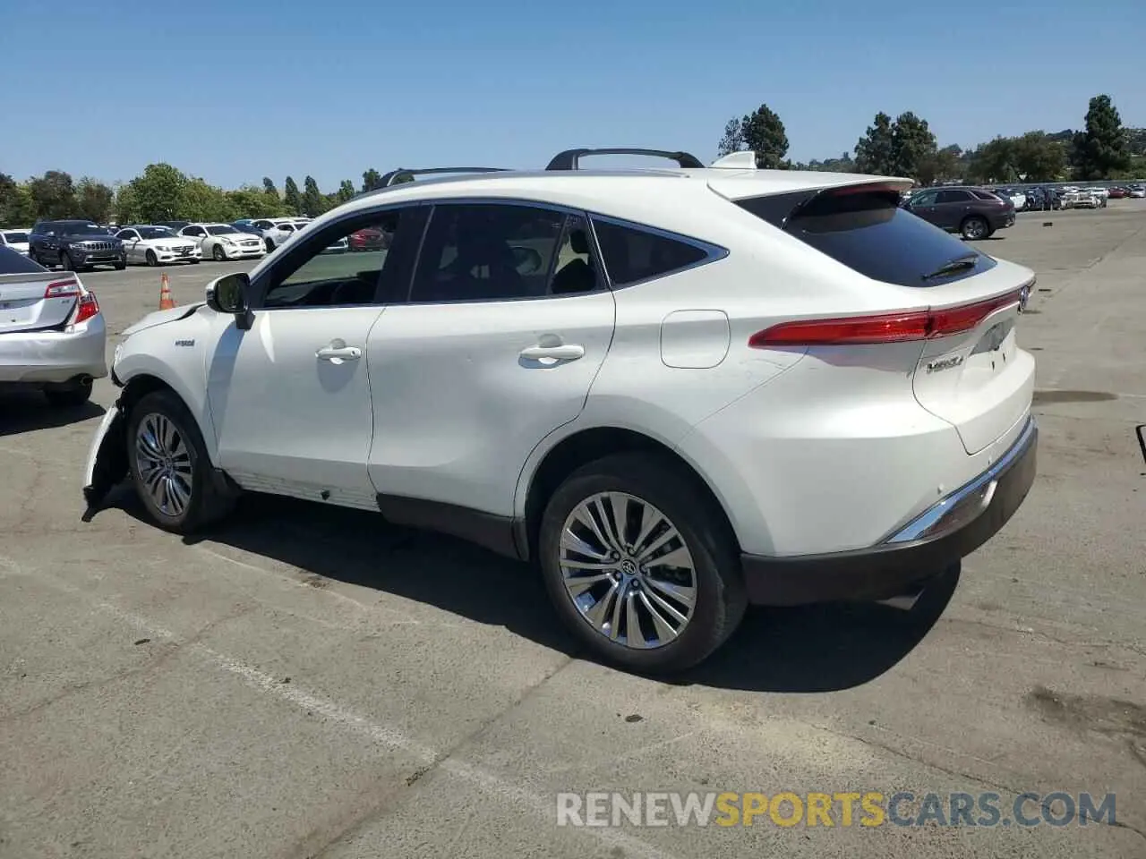 2 fotografías del automóvil dañado JTEAAAAH8MJ083815 TOYOTA VENZA 2021