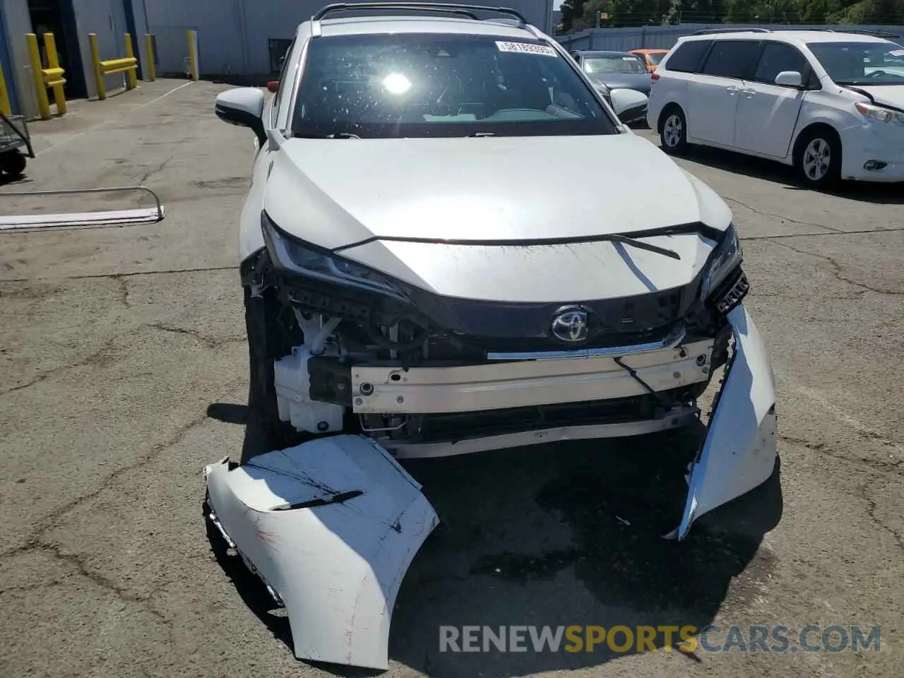 5 fotografías del automóvil dañado JTEAAAAH8MJ083815 TOYOTA VENZA 2021