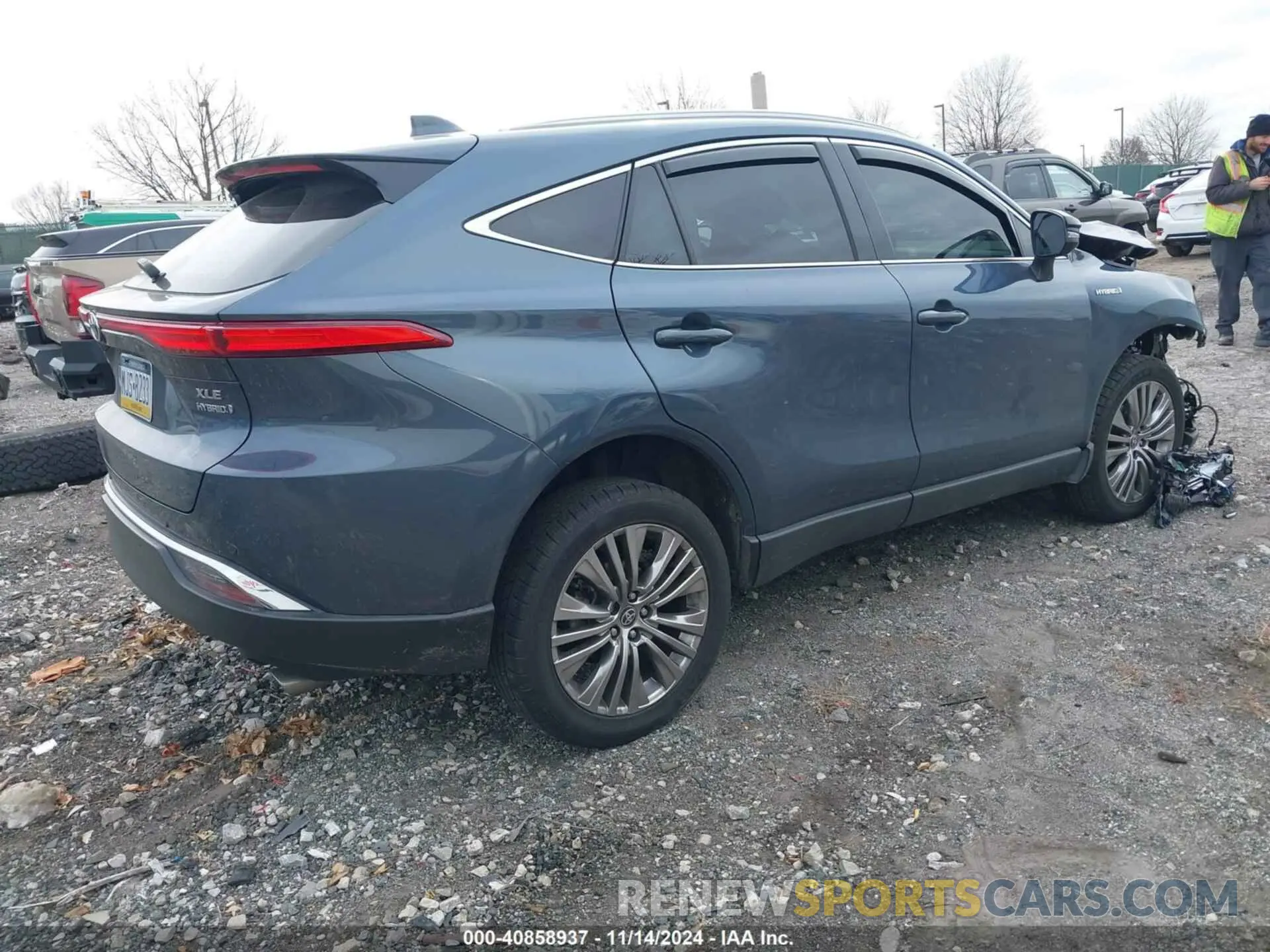 4 fotografías del automóvil dañado JTEAAAAH8MJ086682 TOYOTA VENZA 2021