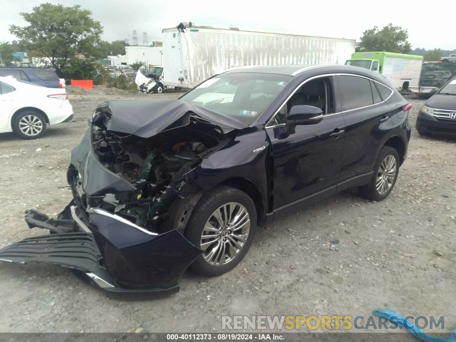 2 fotografías del automóvil dañado JTEAAAAH9MJ006256 TOYOTA VENZA 2021