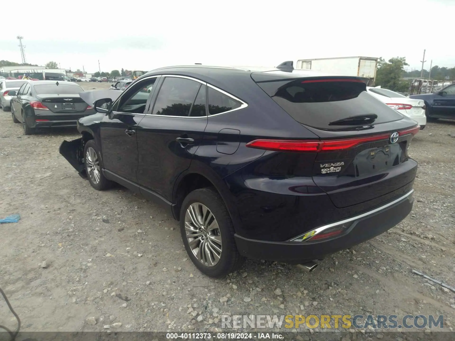 3 fotografías del automóvil dañado JTEAAAAH9MJ006256 TOYOTA VENZA 2021