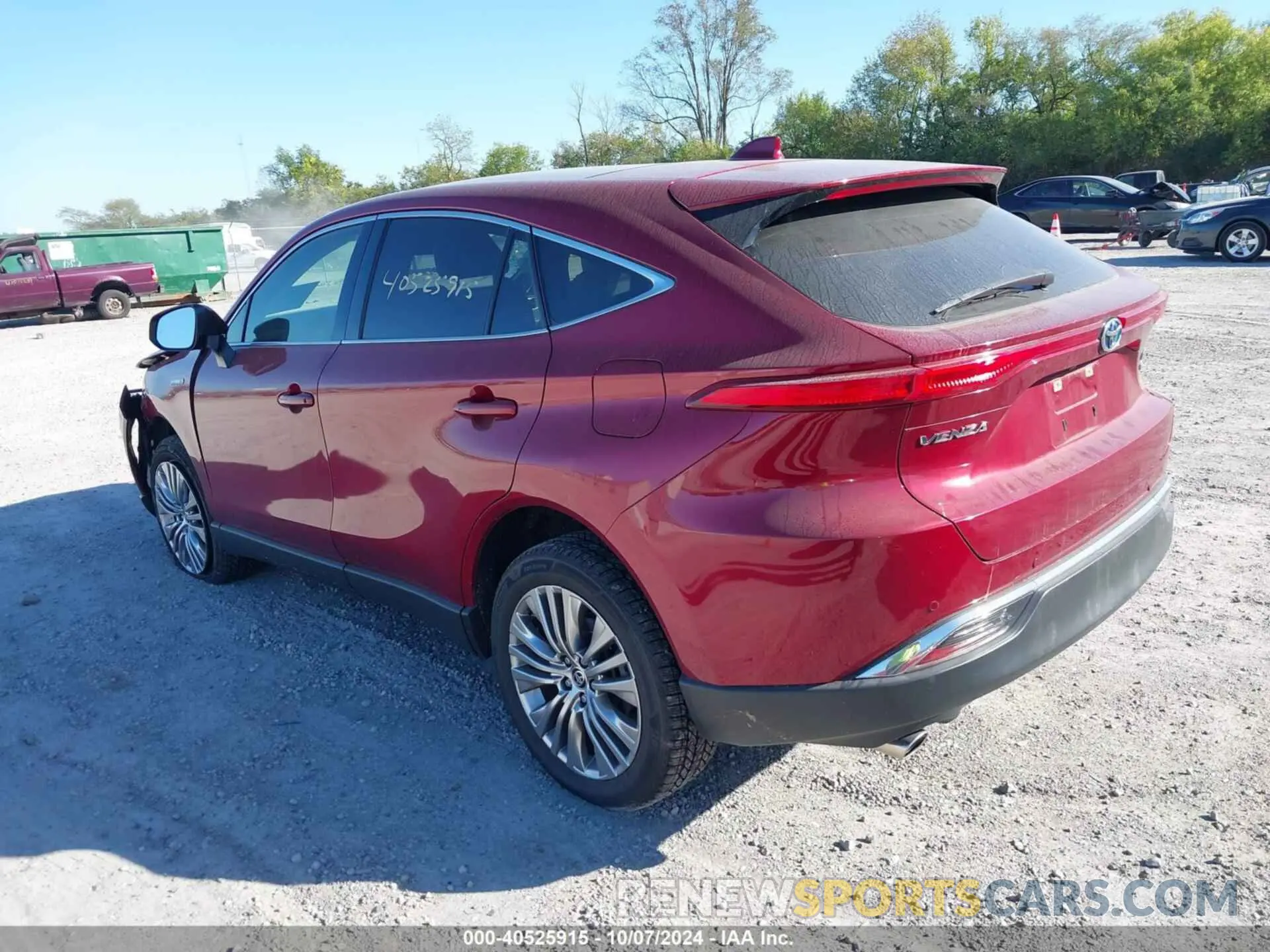 3 fotografías del automóvil dañado JTEAAAAH9MJ019492 TOYOTA VENZA 2021