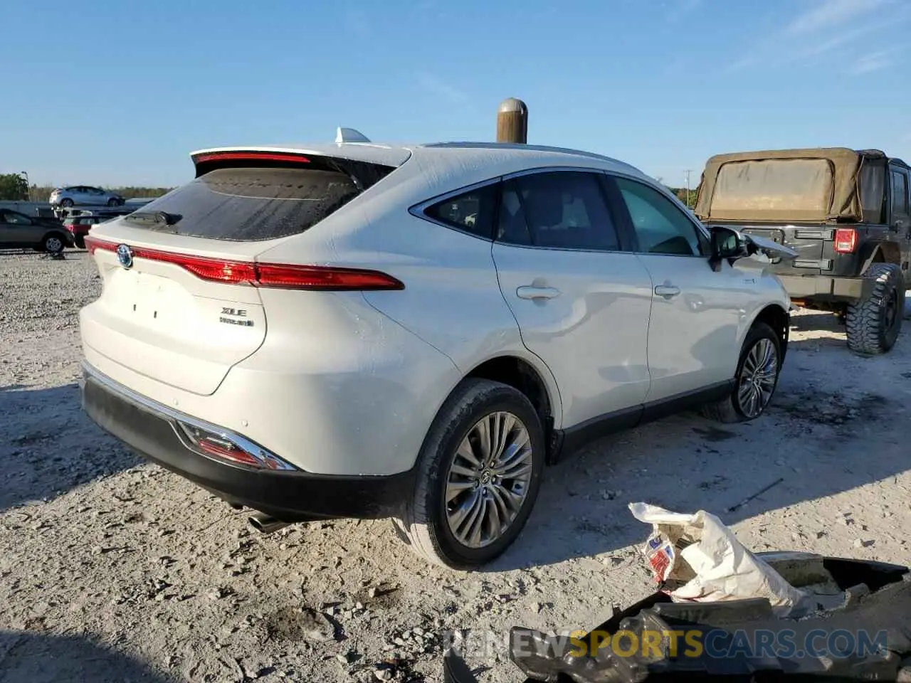 3 fotografías del automóvil dañado JTEAAAAH9MJ024630 TOYOTA VENZA 2021