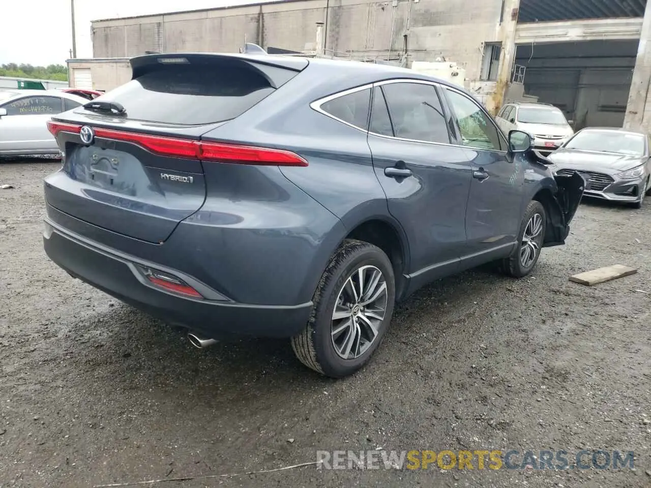 4 fotografías del automóvil dañado JTEAAAAH9MJ034381 TOYOTA VENZA 2021